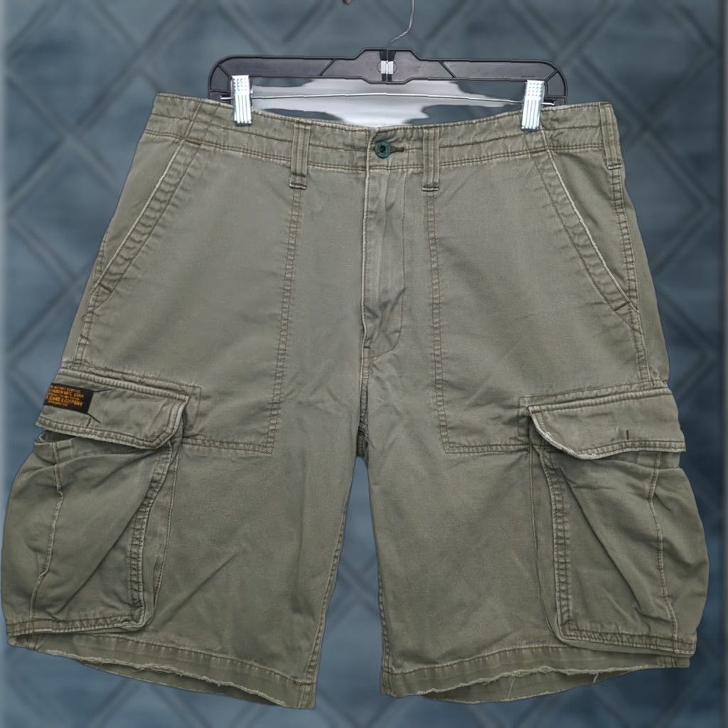 Polo Ralph Lauren VINTAGE Polo Ralph Lauren Cargo Military Utility Surplus Shorts 36 Green Mens Distressed Size US M / EU 48-50 / 2 - 1 Thumbnail