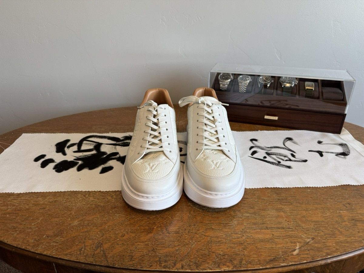 Louis Vuitton Louis Vuitton Luxembourg Monogram Sneakers | White | US 10 Size US 10 / EU 43 - 2 Thumbnail