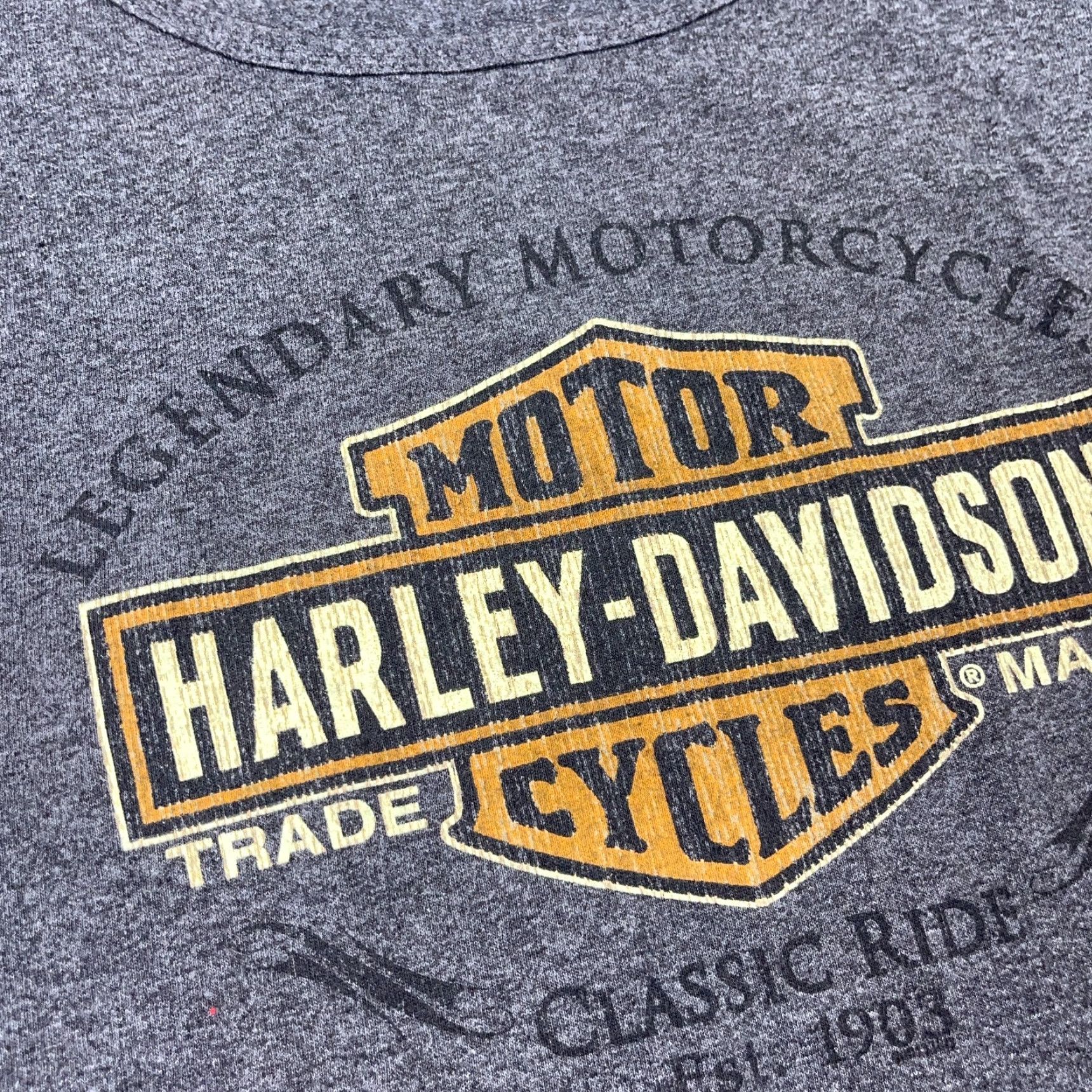 Harley Davidson Harley-Davidson Graphic Tank Top Men XL Gray Biker Eagle Flames 80s Motorcycles Size US XL / EU 56 / 4 - 6 Thumbnail