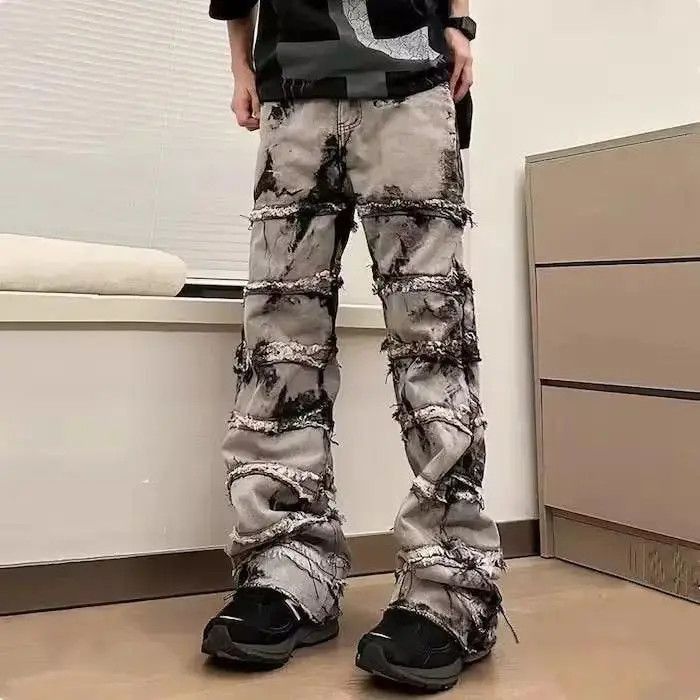 Japanese Brand Y2K Baggy Stacked Jeans Pants Size US 32 / EU 48 - 5 Thumbnail