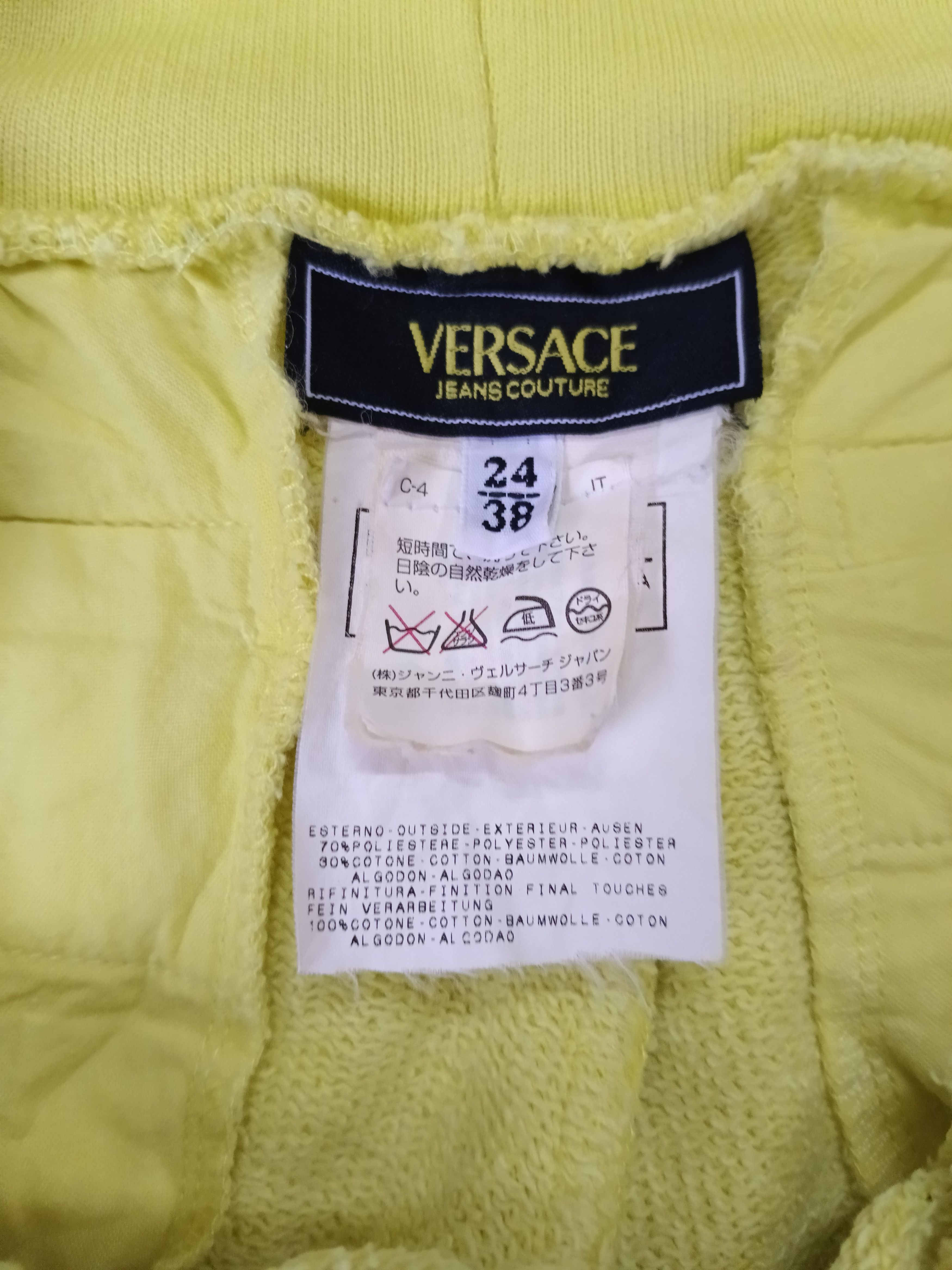Versace Jeans Couture VERSACE YELLOW FLORESCENT JOGGER Size 27" / US 4 / IT 40 - 7 Thumbnail
