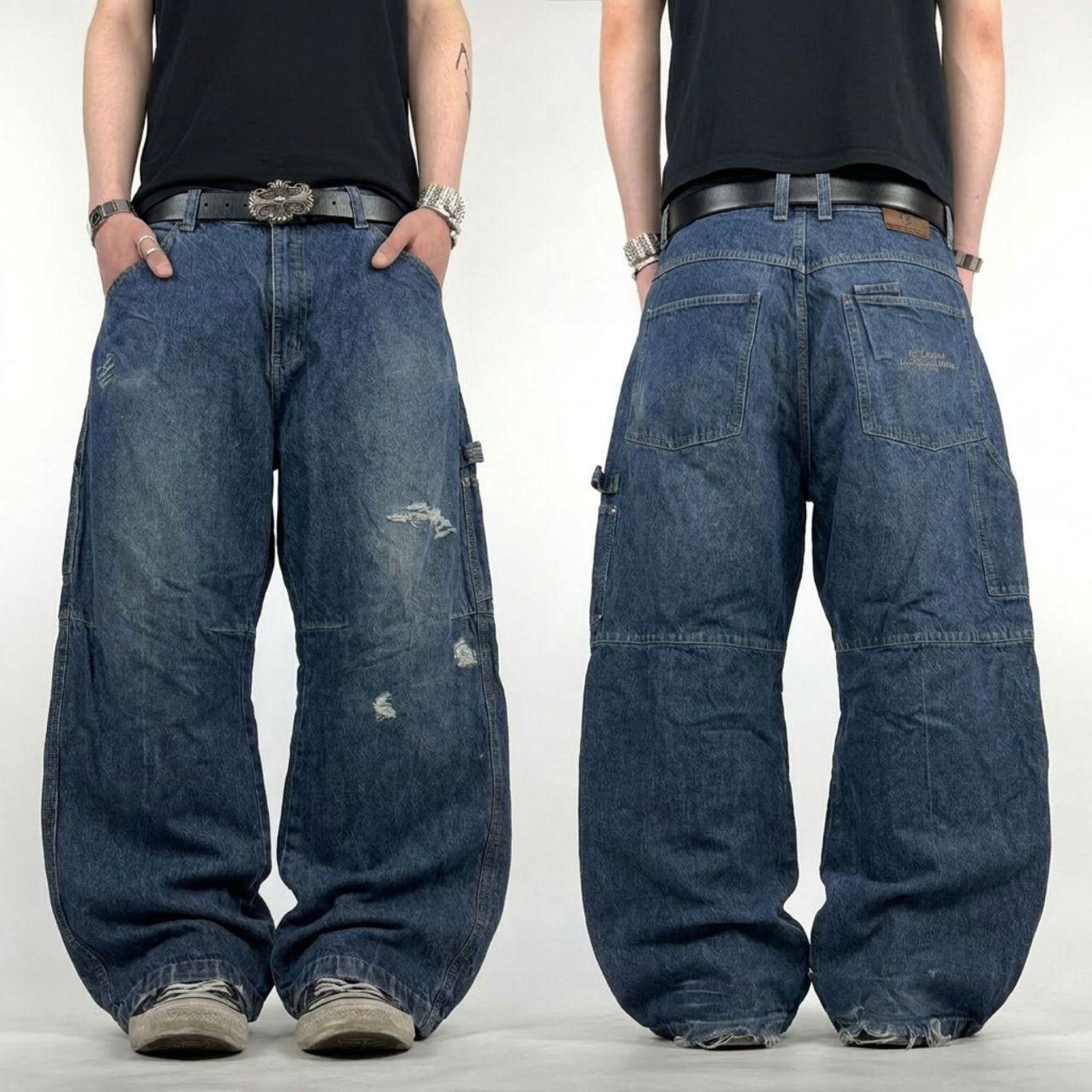 JNCO × Rocawear × Vintage Vintage y2k archive rocawear skater baggy wide leg rare jean Size US 34 / EU 50 - 1 Thumbnail