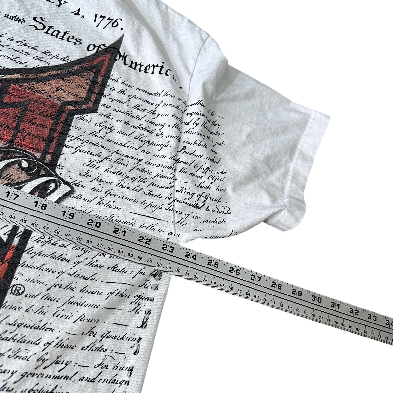 Tapout Vintage Tapout America Declaration T-Shirt Men’s XL White Size US XL / EU 56 / 4 - 7 Thumbnail