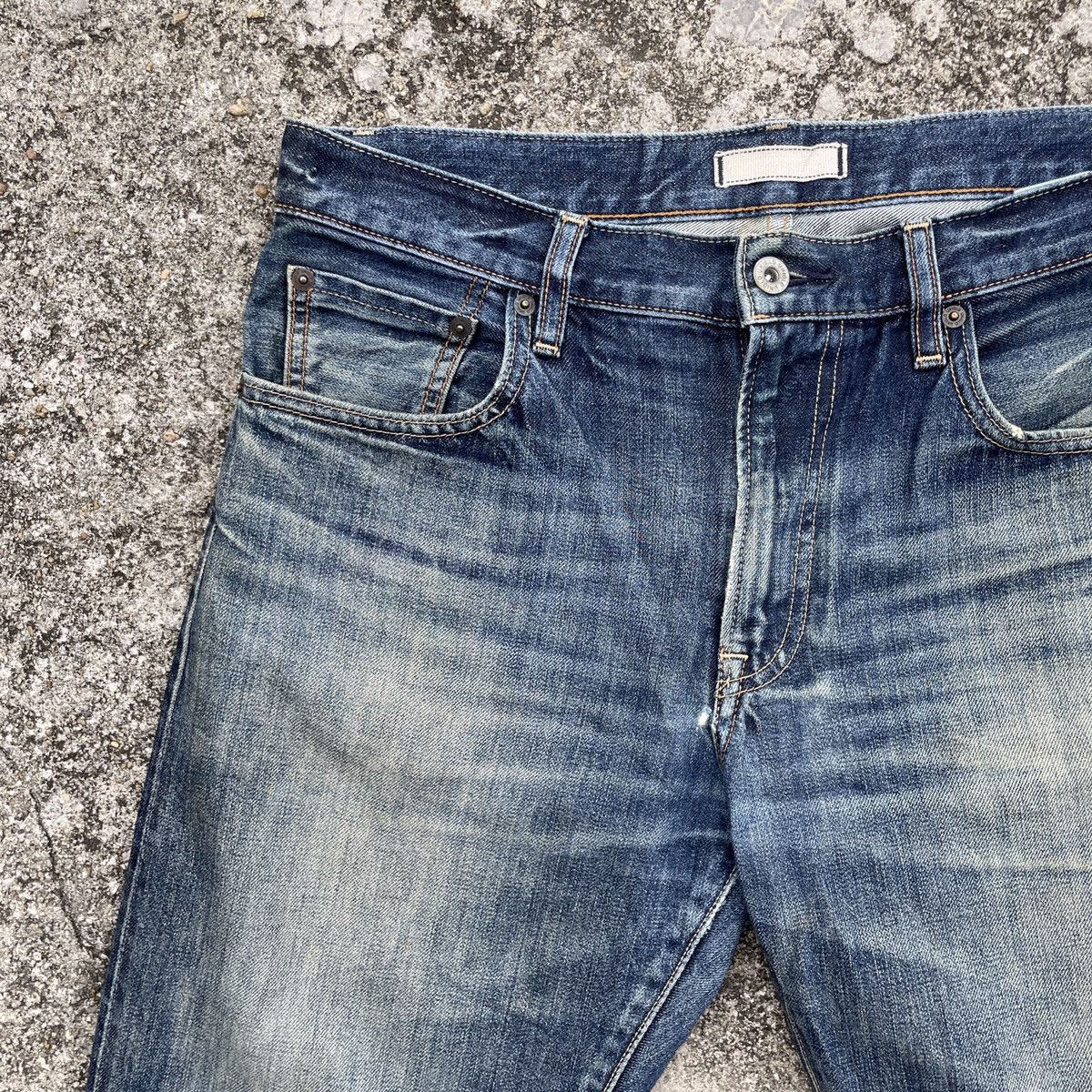 Japanese Brand Vintage Japanese Brand Distressed Selvedge Denim Size US 34 / EU 50 - 3 Thumbnail
