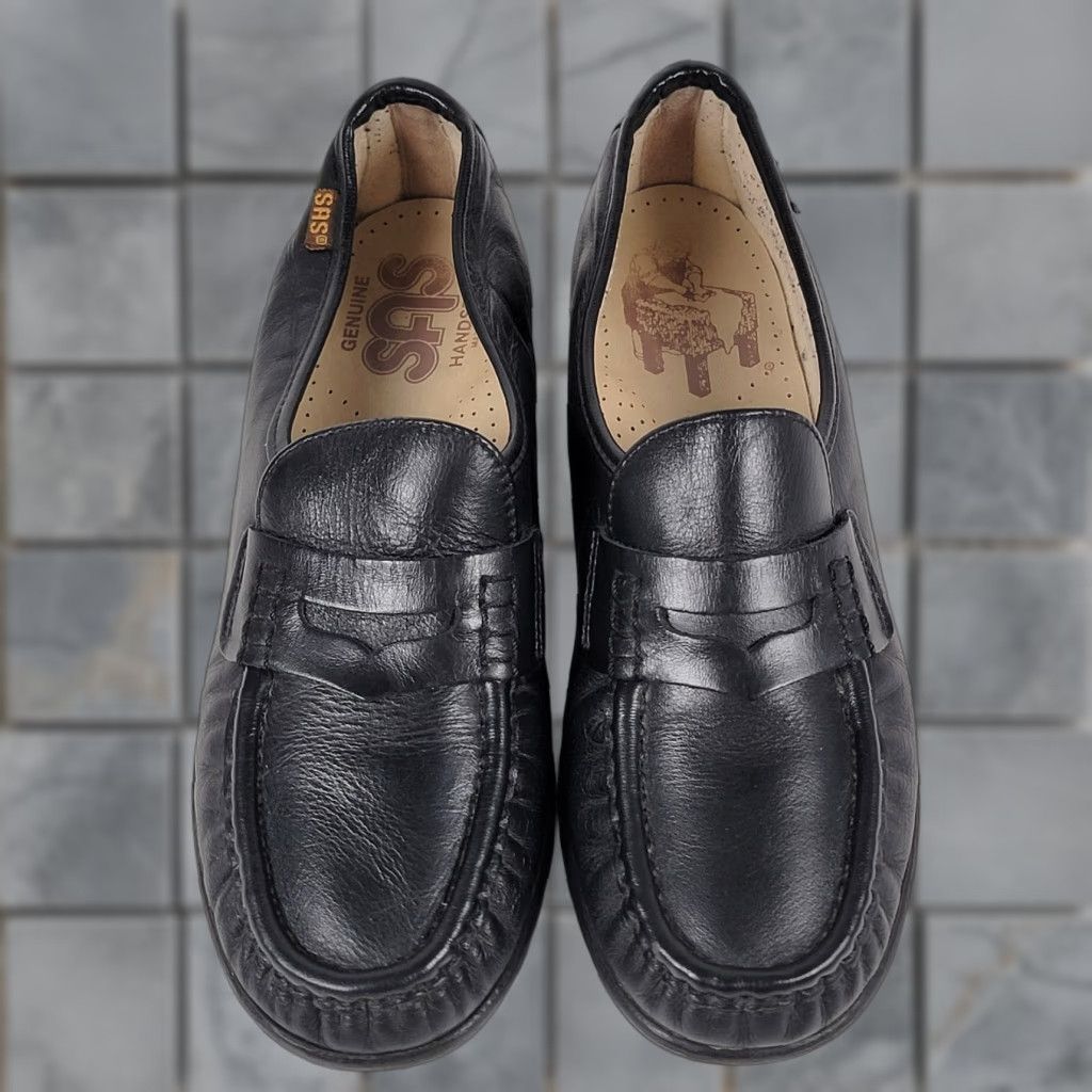SAS SAS Classic Black Leather Slip On Loafers Womens Size 7 M Comfort Orthotic Casual Shoes Size US 7 / IT 37 - 1 Thumbnail