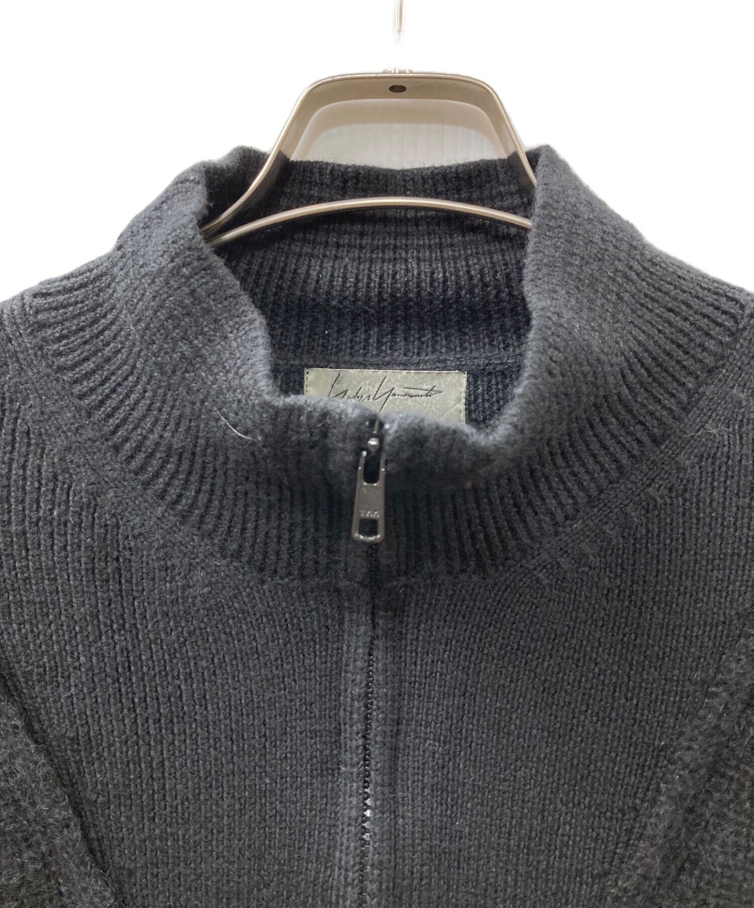 Yohji Yamamoto Yohji Yamamoto pour homme Wool nylon knit zip jacket Size US L / EU 52-54 / 3 - 3 Thumbnail
