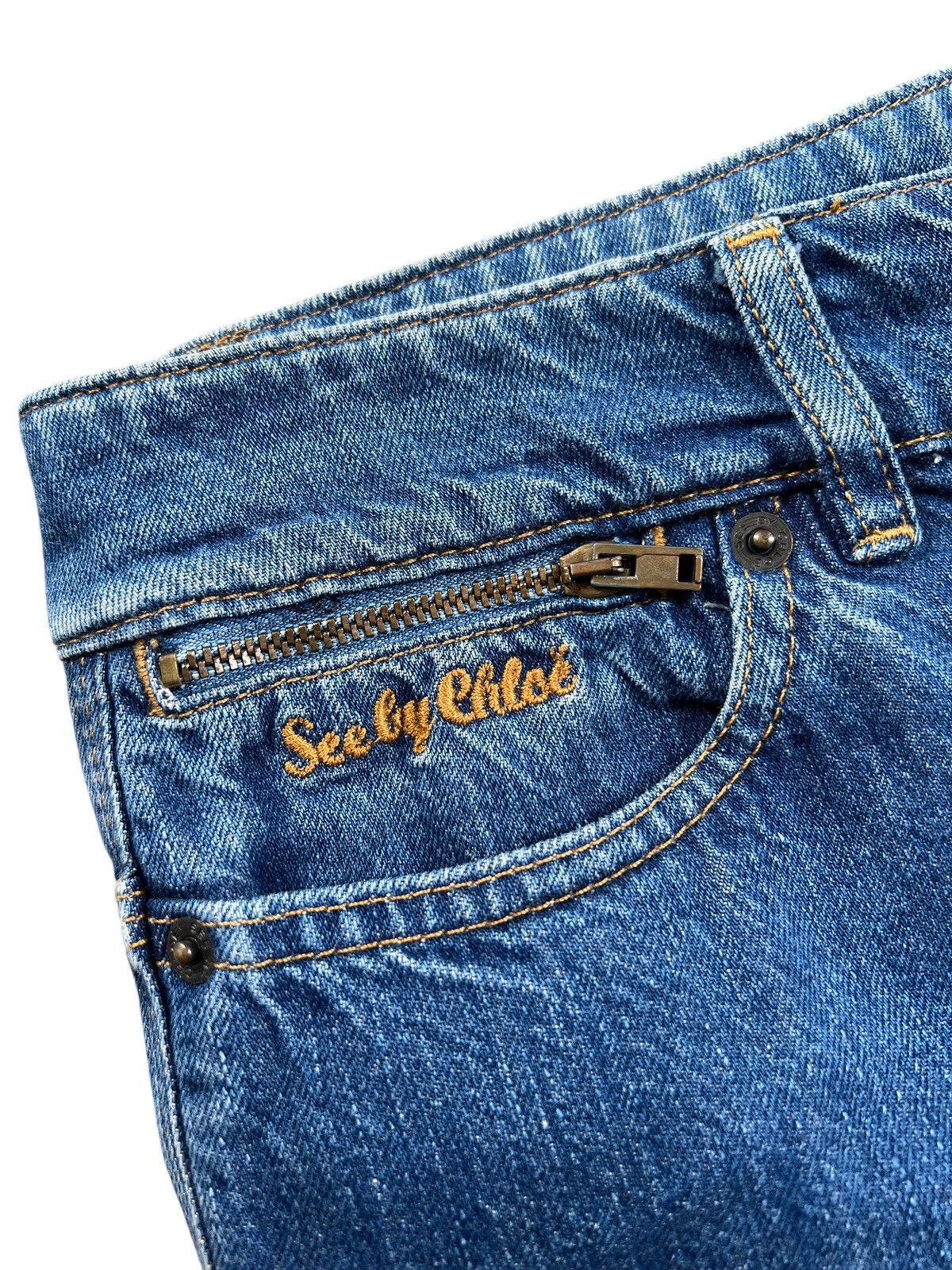 Chloe 2000 See by Chloé Carpenter Jeans Size 29" - 7 Thumbnail