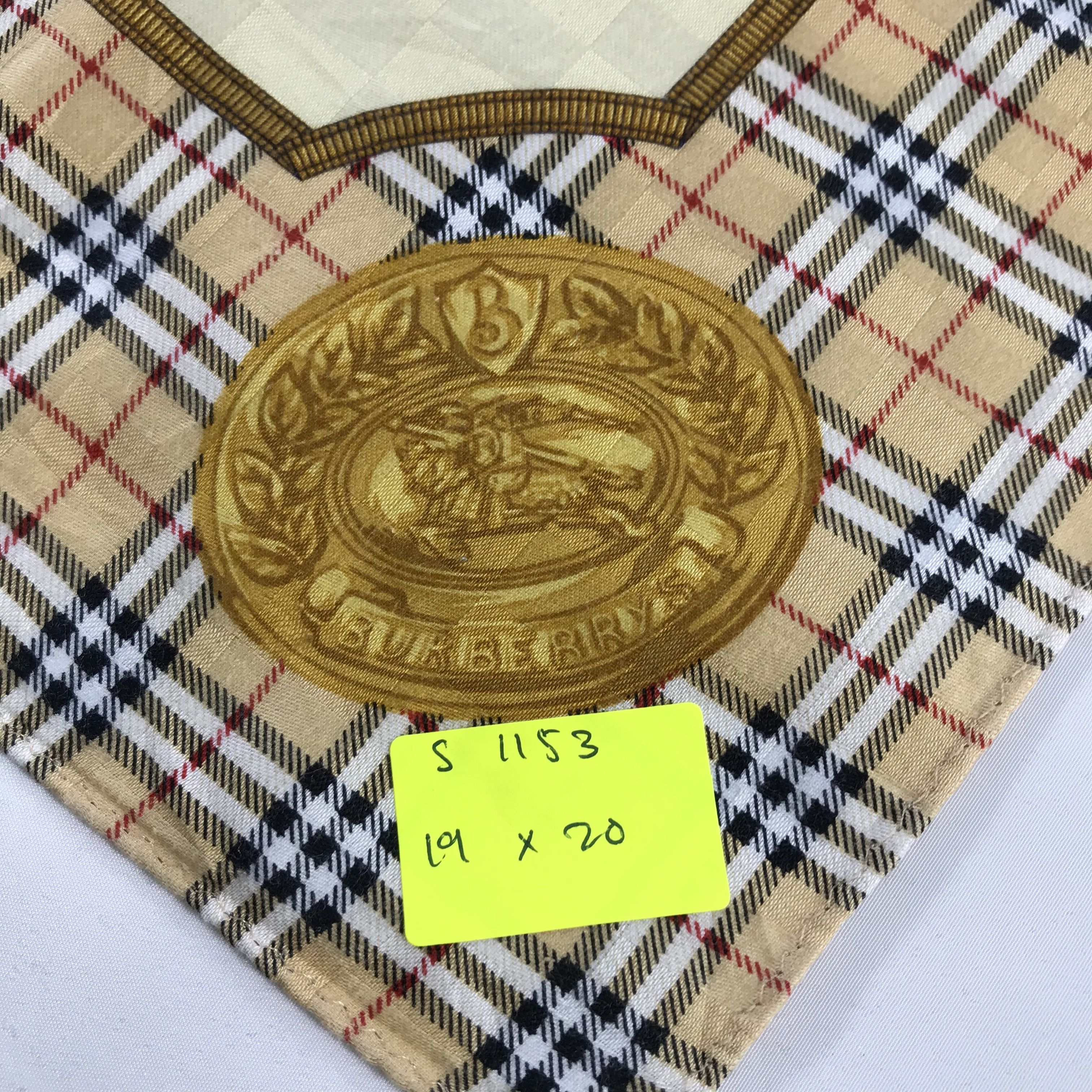 Burberry × Vintage Burberry Bandana / Handkerchief / Neckerchief - S1153 Size ONE SIZE - 5 Thumbnail