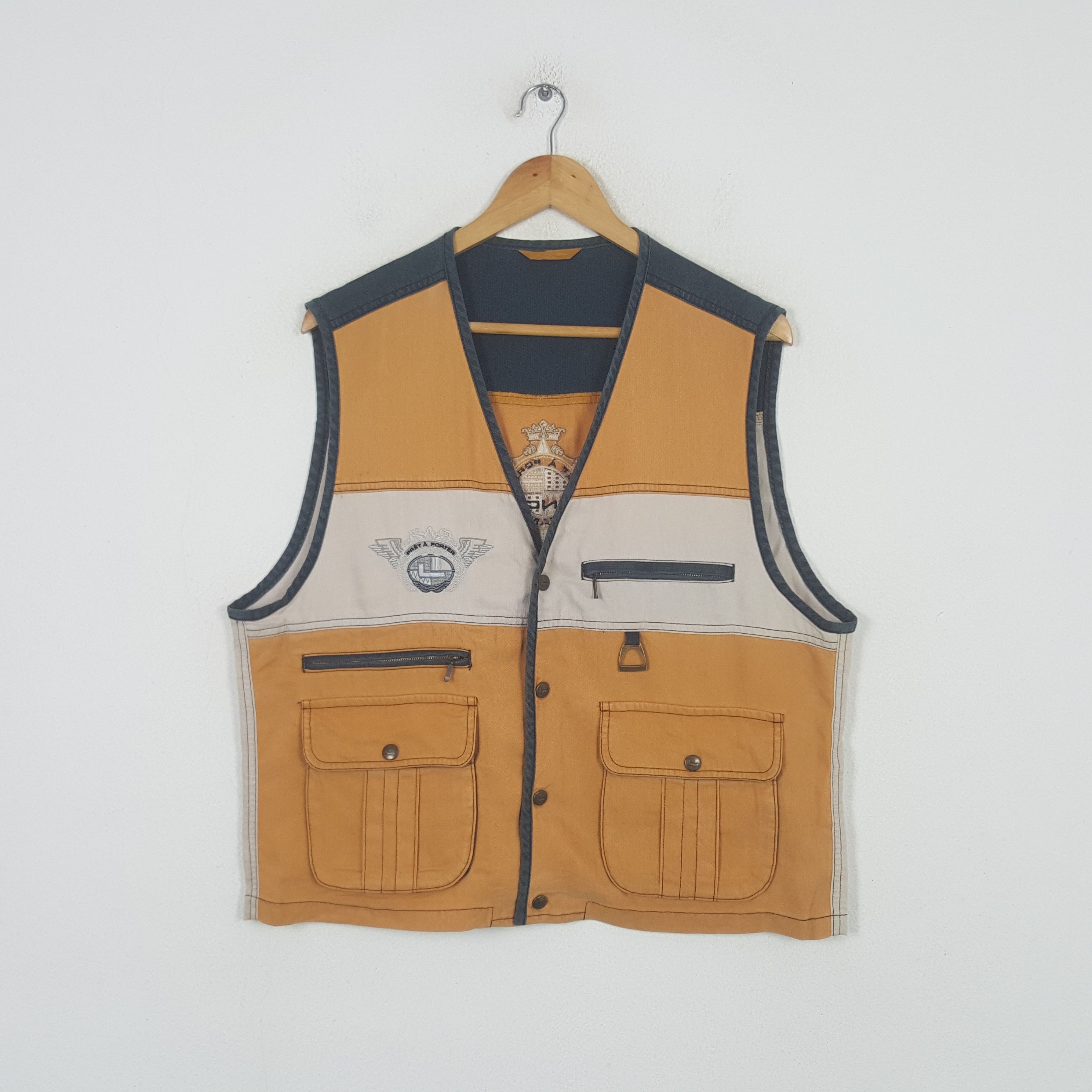 Lancel Vintage Lancer Paris Prêt À Porter Vest Jacket RR23 Size US L / EU 52-54 / 3 - 3 Thumbnail