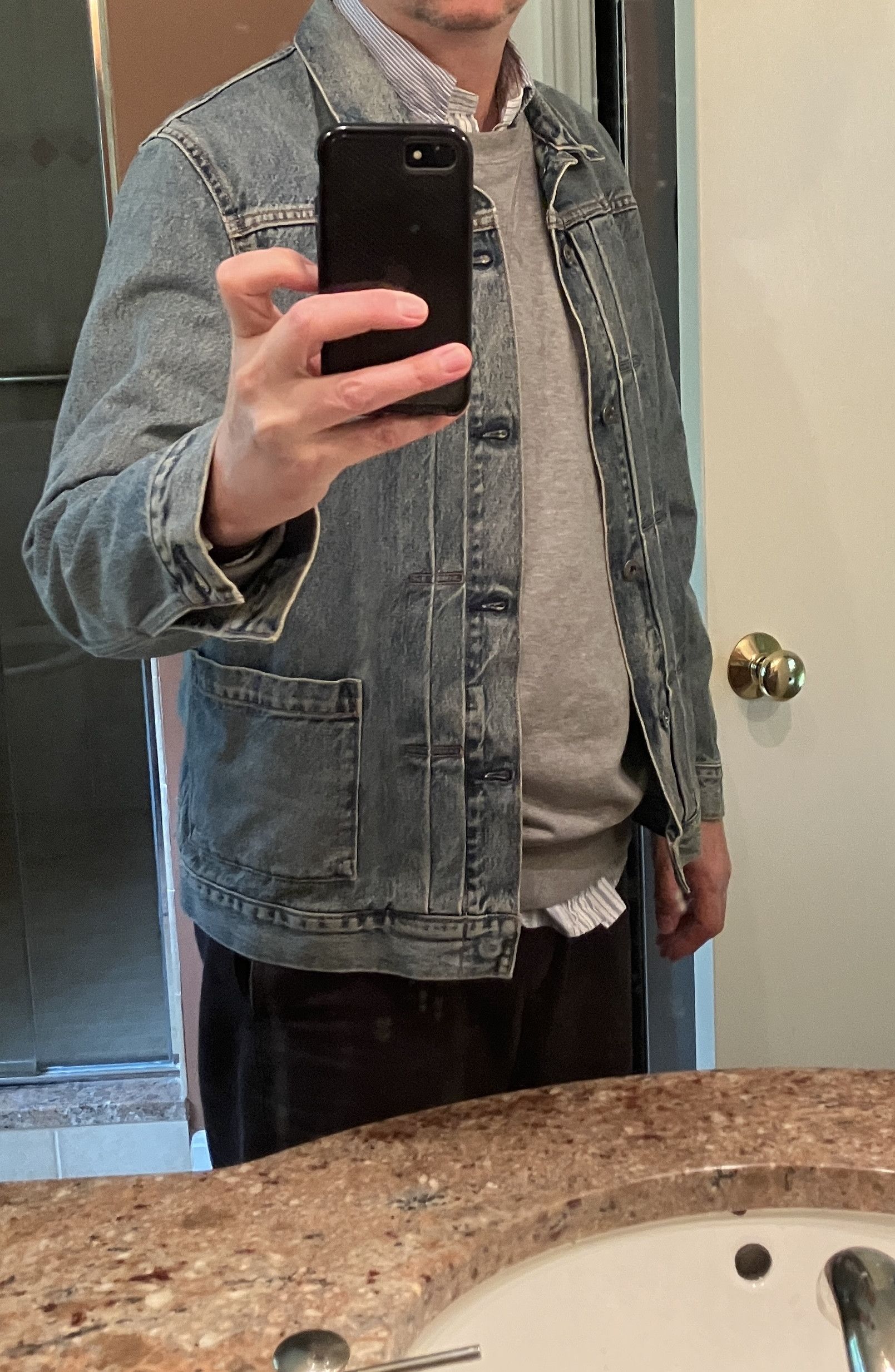 Levi's Made & Crafted Levi's Made & Crafted Pleated Denim Jean Jacket Size US L / EU 52-54 / 3 - 2 Thumbnail