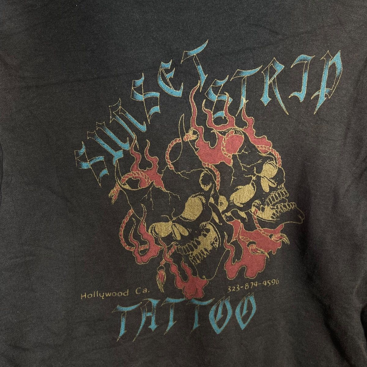 Japanese Brand Japanese Brand Skull Tattoo Full Zip Hoodie Dark Brown Size US L / EU 52-54 / 3 - 9 Thumbnail