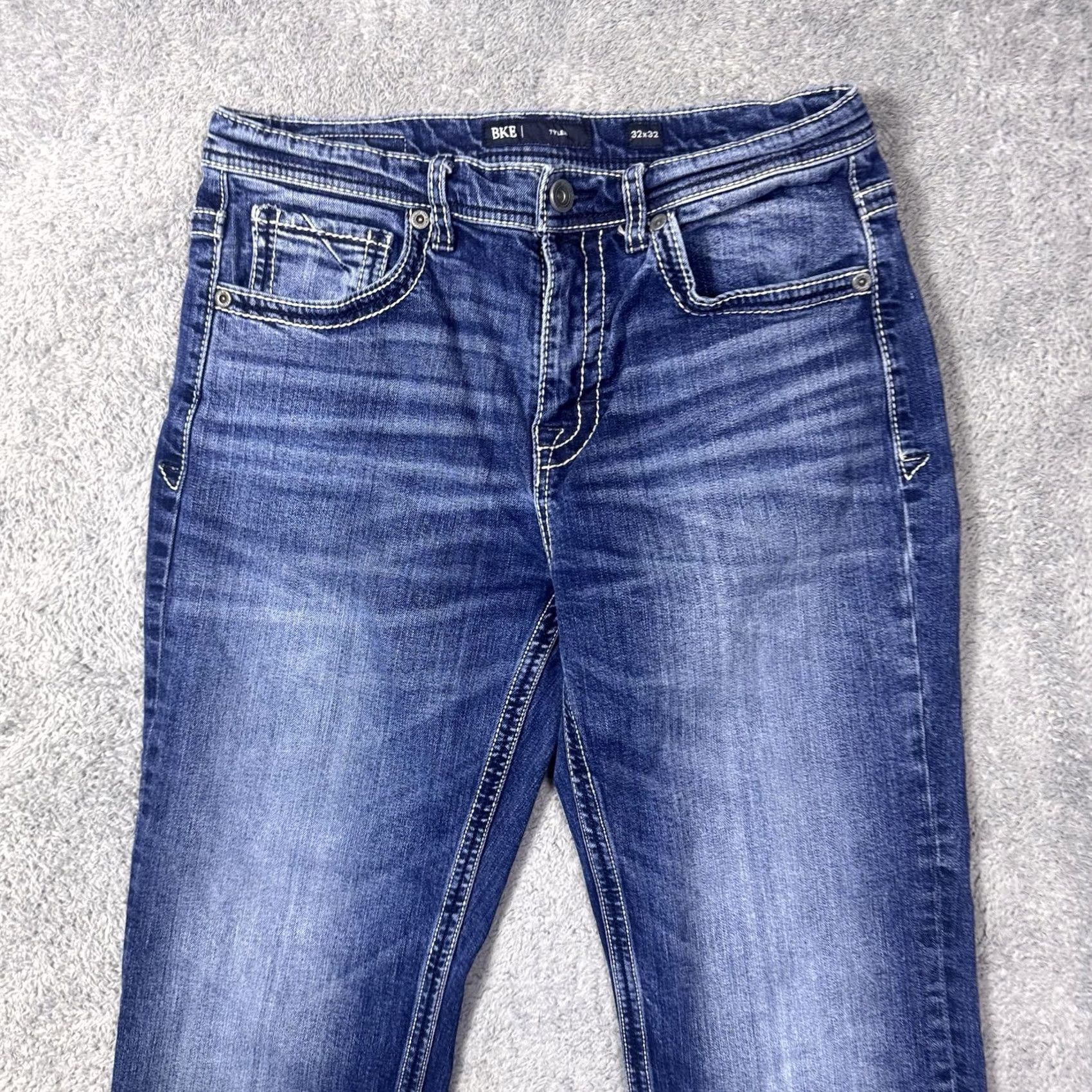 Vintage VINTAGE BKE Tyler Jeans Mens 32x32 Cotton Bootcut Whisker Stretch Cowboy Size US 32 / EU 48 - 3 Thumbnail