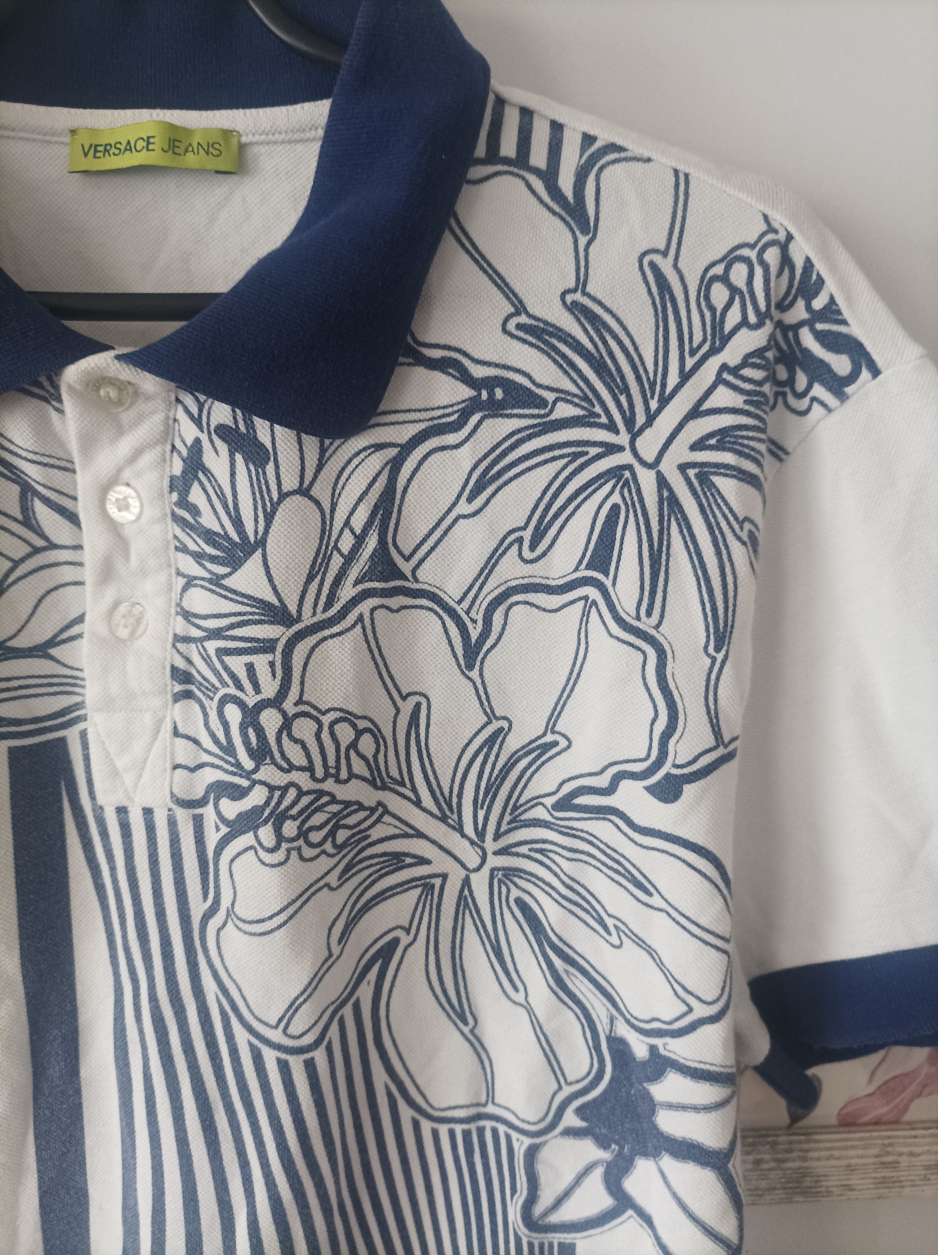 Versace × Vintage Versace Polo T-Shirt Vintage Y2K Rare Size US L / EU 52-54 / 3 - 3 Thumbnail