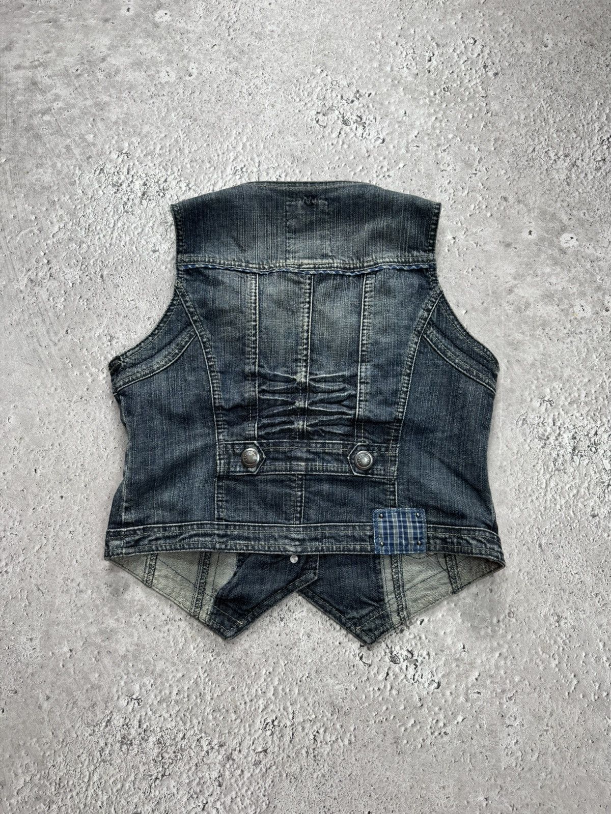 Other Vintage Cropped Denim Vest Women Biker Moto Y2K Blue Jean Size S / US 4 / IT 40 - 11 Thumbnail