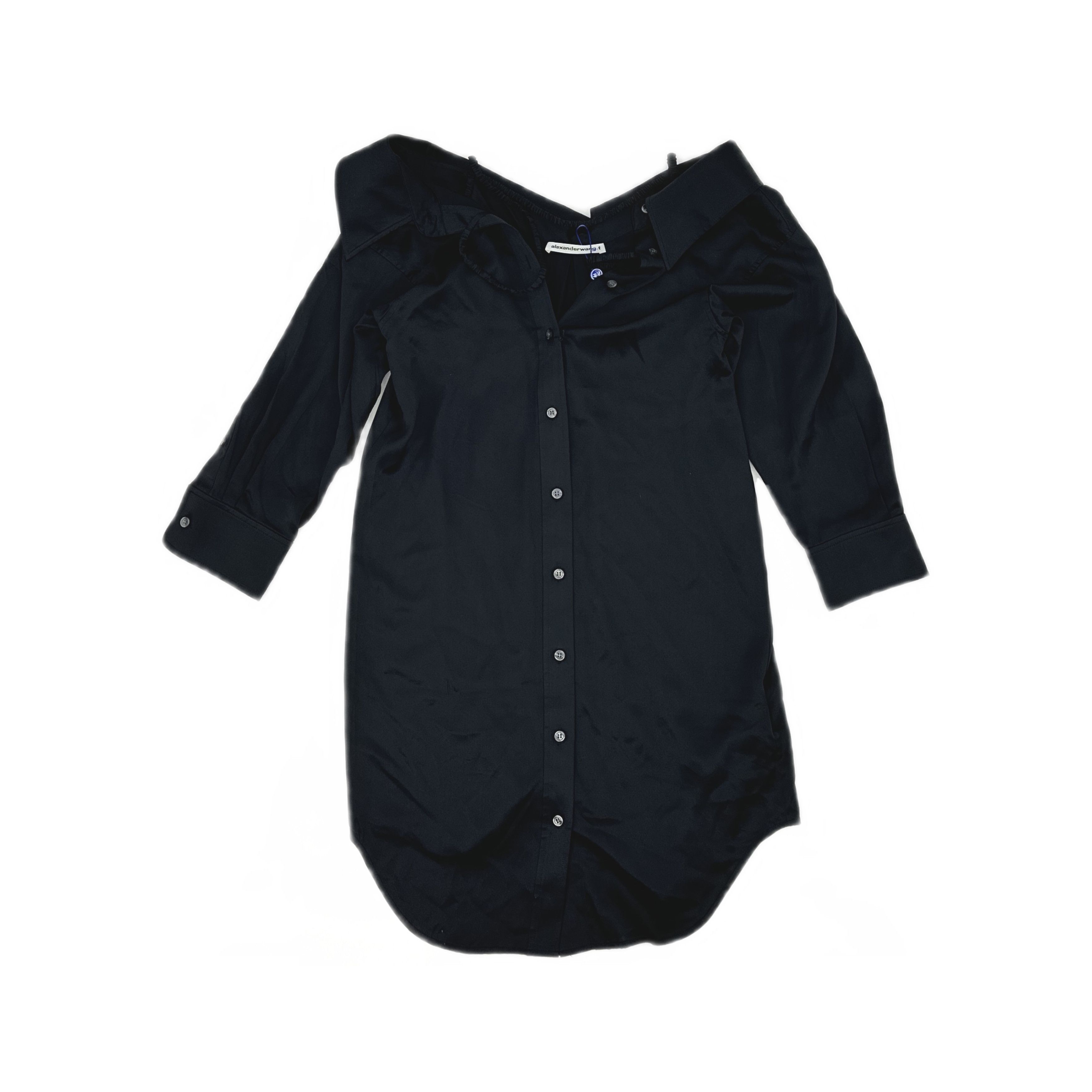 Alexander Wang alexanderwang.t Silk Shirt Mini Dress US 4 Size S / US 4 / IT 40 - 1 Thumbnail