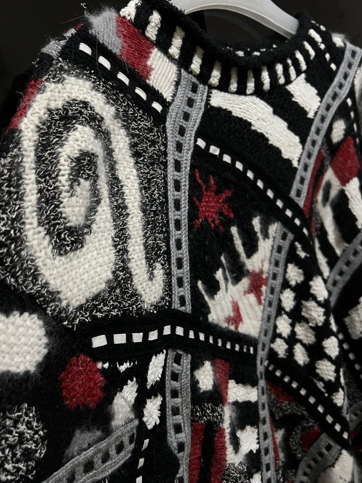 Yoshiyuki Konishi Archive Rare Artwork Yoshiyuki Konishi 3D Hand Knit Size US L / EU 52-54 / 3 - 8 Thumbnail