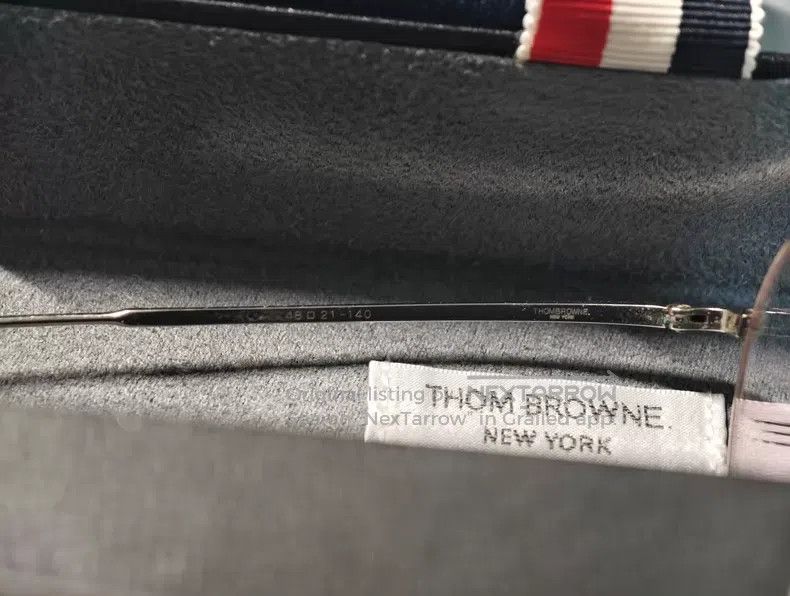 Thom Browne Thom Browne Retro Titanium Eyeglass Frames Size ONE SIZE - 1 Thumbnail