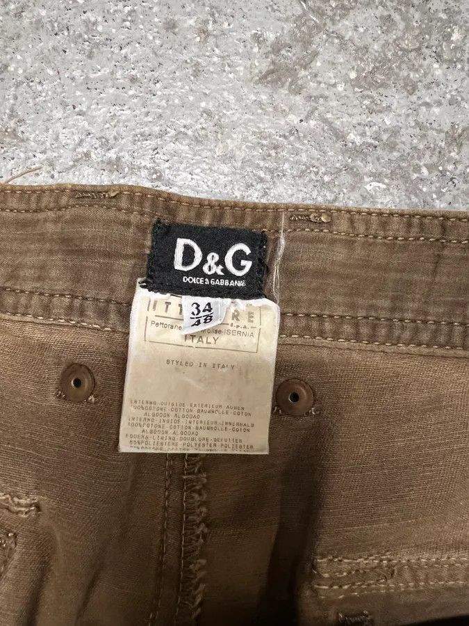 Dolce & Gabbana × Vintage AW2004 Dolce & Gabbana Brown Utility Straight Cozy Pants Size US 32 / EU 48 - 5 Thumbnail