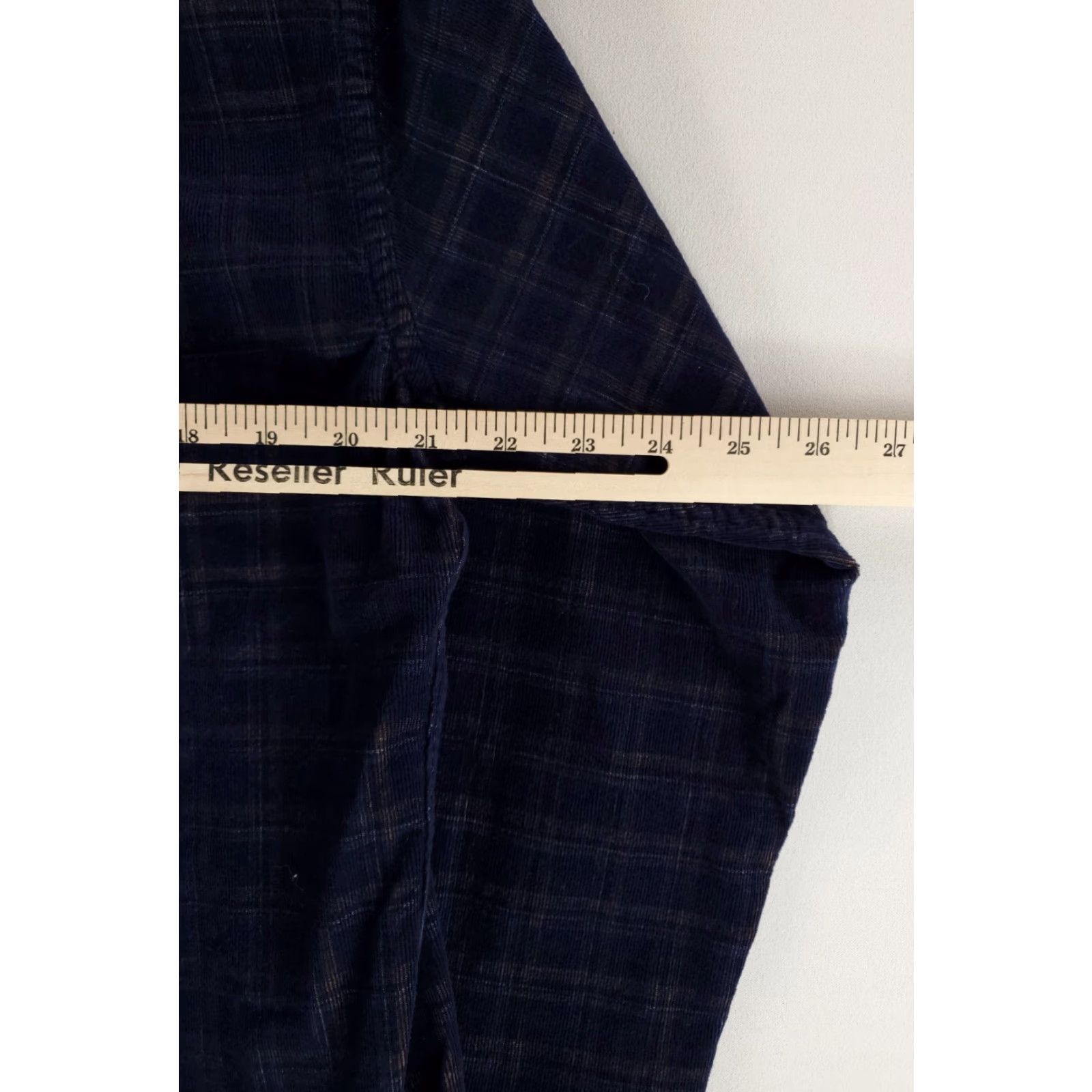 Peter Millar Peter Millar Pinwale Corduroy Shirt Blue Plaid Long Sleeve Mens L Size US L / EU 52-54 / 3 - 4 Thumbnail