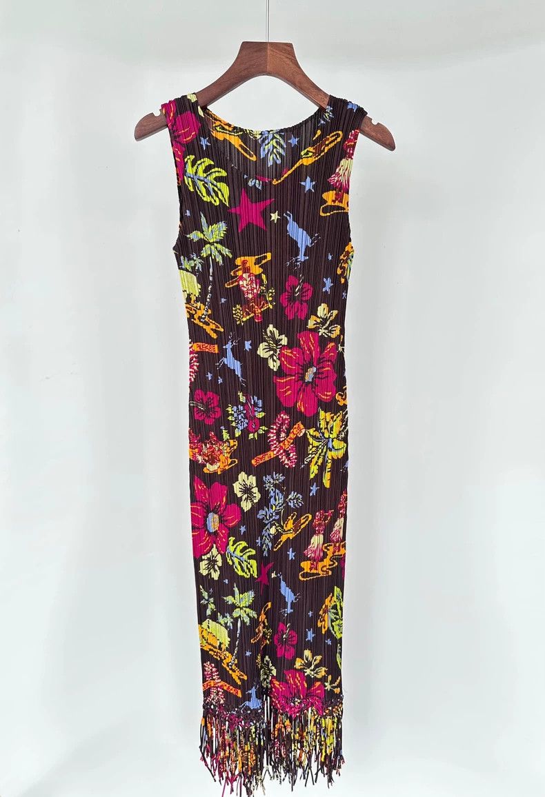Issey Miyake Issey Miyake Hawaiian long dress Size L / US 10 / IT 46 - 1 Thumbnail