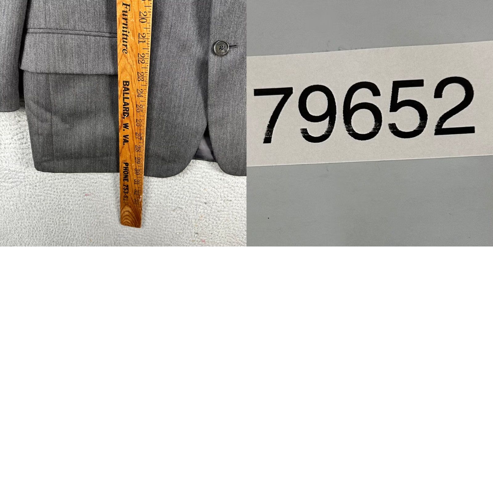 Albert Nipon Albert Nipon Wool Blend Blazer Jacket Sport Coat Men Gray 42S Long Sleeve Notch Lapel Button Two-Button Solid Wool/Polyester Chest 43 Short Vintage No Size US XL / EU 56 / 4 - 9 Thumbnail