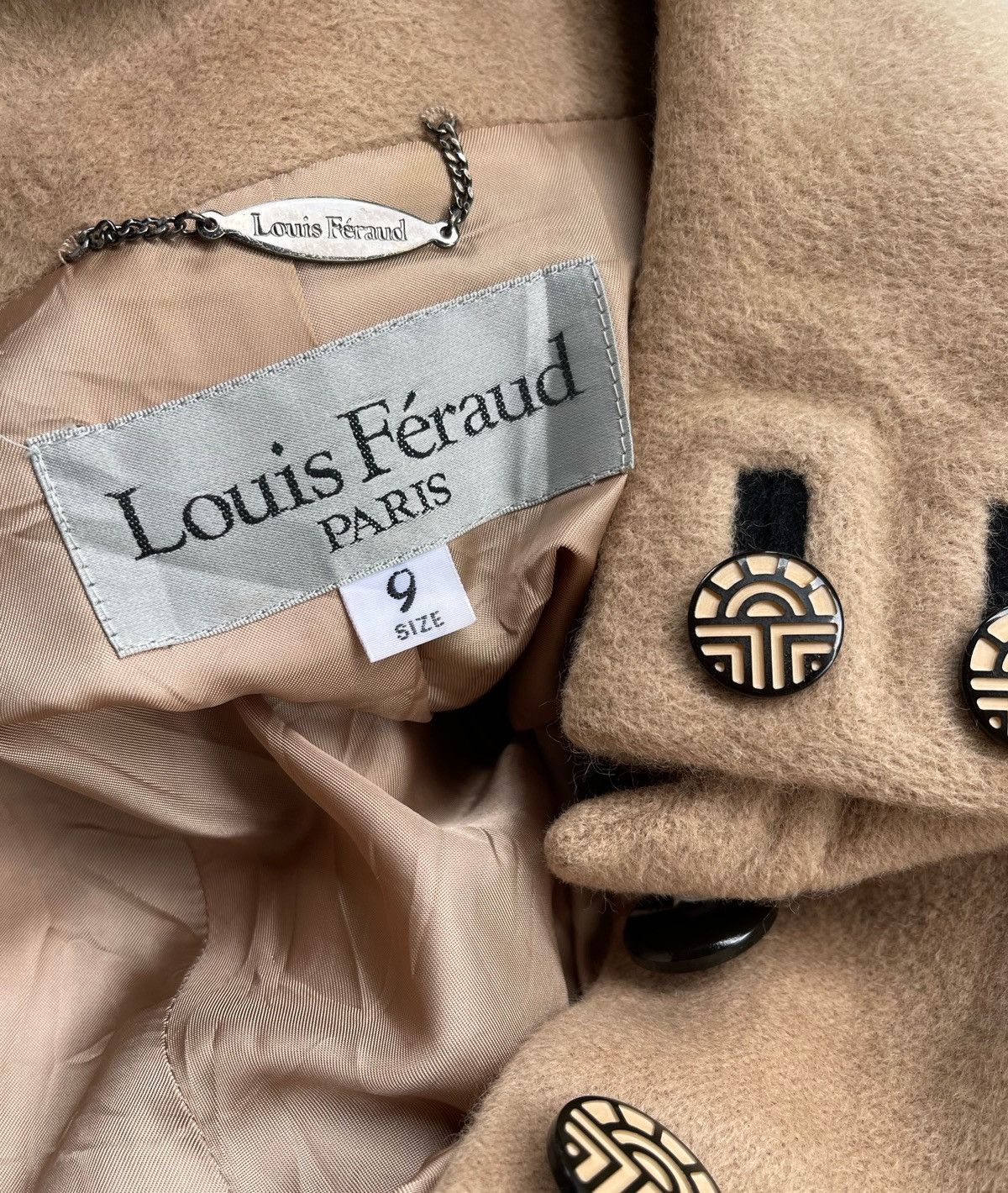 Louis Feraud 🔥Vintage Louis Feraud Women's Button Overcoat Size L / US 10 / IT 46 - 9 Thumbnail
