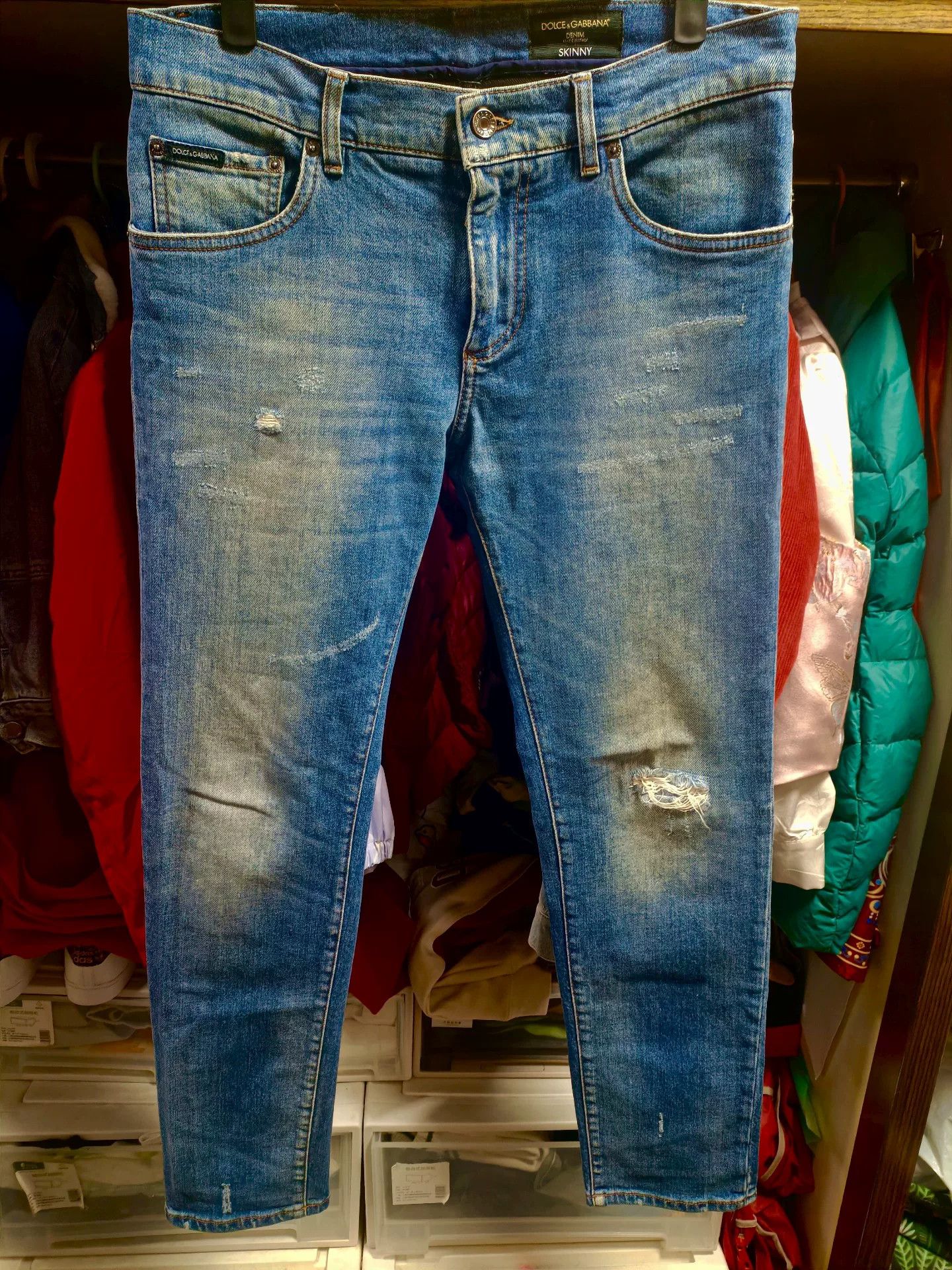 Dolce & Gabbana Dolce & Gabbana DG Crown Jeans Size US 32 / EU 48 - 1 Thumbnail