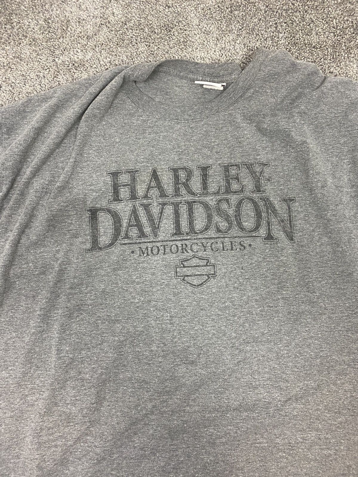 Harley Davidson × Vintage Vintage gray harley davidson tshirt Size US XXL / EU 58 / 5 - 4 Thumbnail