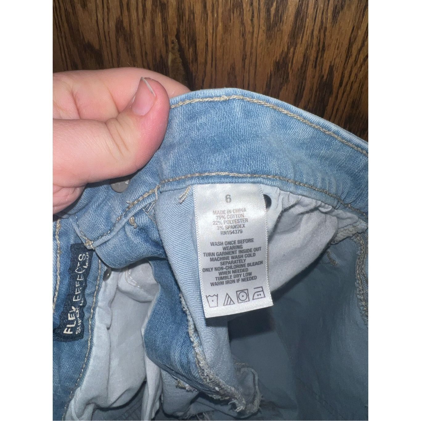 Aeropostale Aeropostale Blue Jean Shorts Flex Effects Super High Rise MI Size 28" / US 6 / IT 42 - 9 Thumbnail