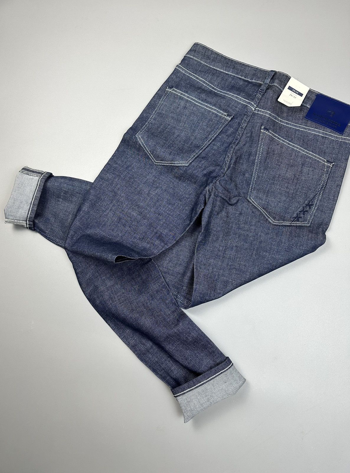 Scotch & Soda Scotch&Soda Skinny Fit Solid Blue Jeans Size US 29 - 1 Thumbnail