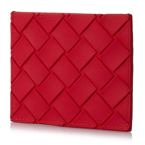 Bottega Veneta o1n1vont1124 Size: OS / Intrecciato Card Wallet in Red Size ONE SIZE - 3 Thumbnail