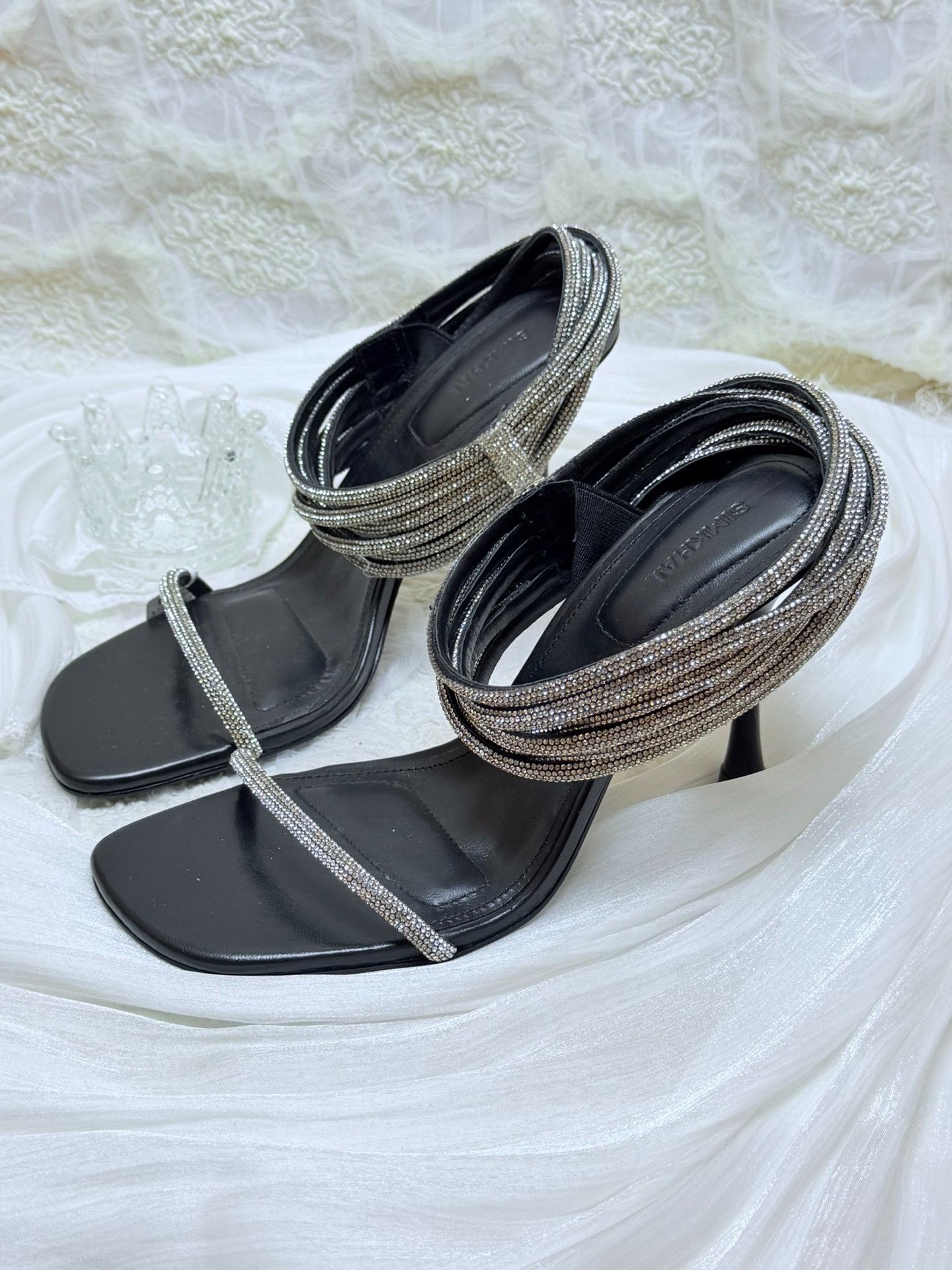 Jimmy Choo Jimmy Choo Black Sandals us_7 Women Size US 7 / IT 37 - 1 Thumbnail