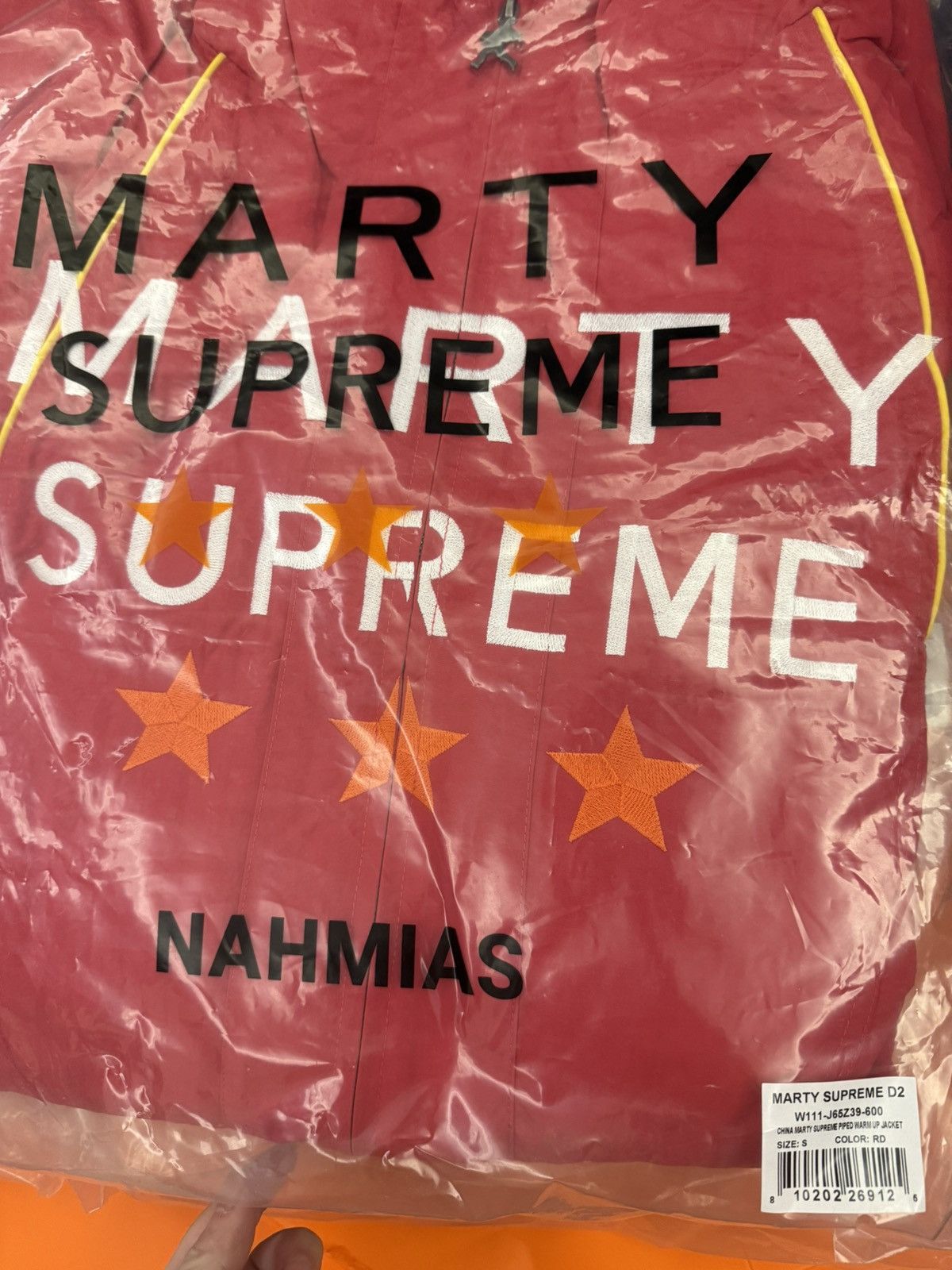 A24 × Nahmias NAHMIAS x Marty Supreme A24 classic piped warm up Jacket Size US S / EU 44-46 / 1 - 8 Thumbnail