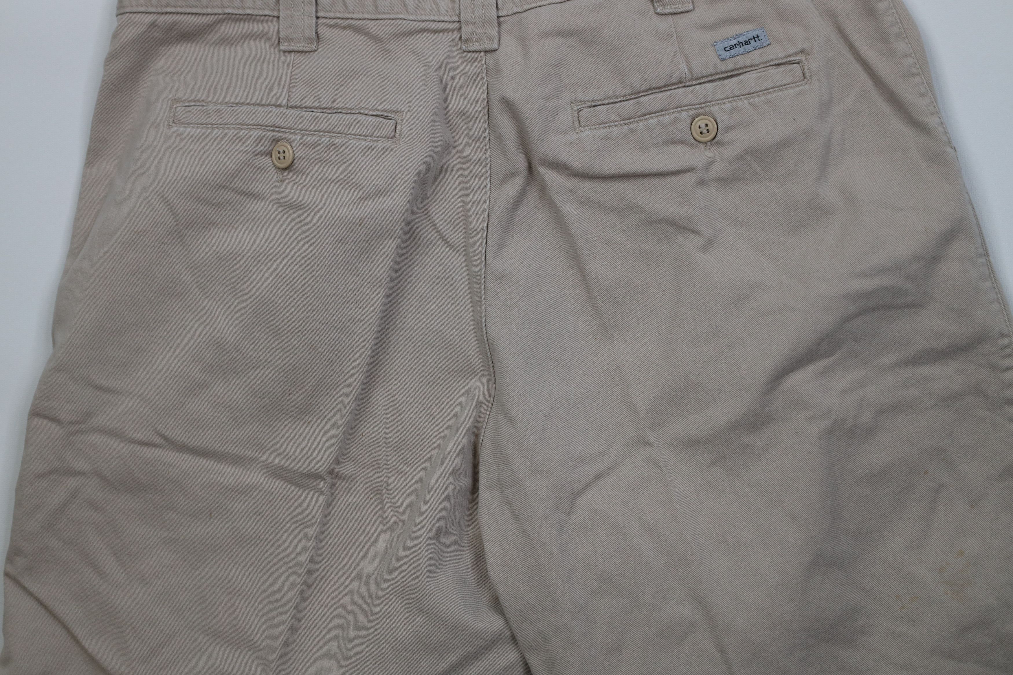 Carhartt Vintage Y2K Carhartt Relaxed Dungaree Chino Shorts Stone Size US 38 / EU 54 - 11 Thumbnail