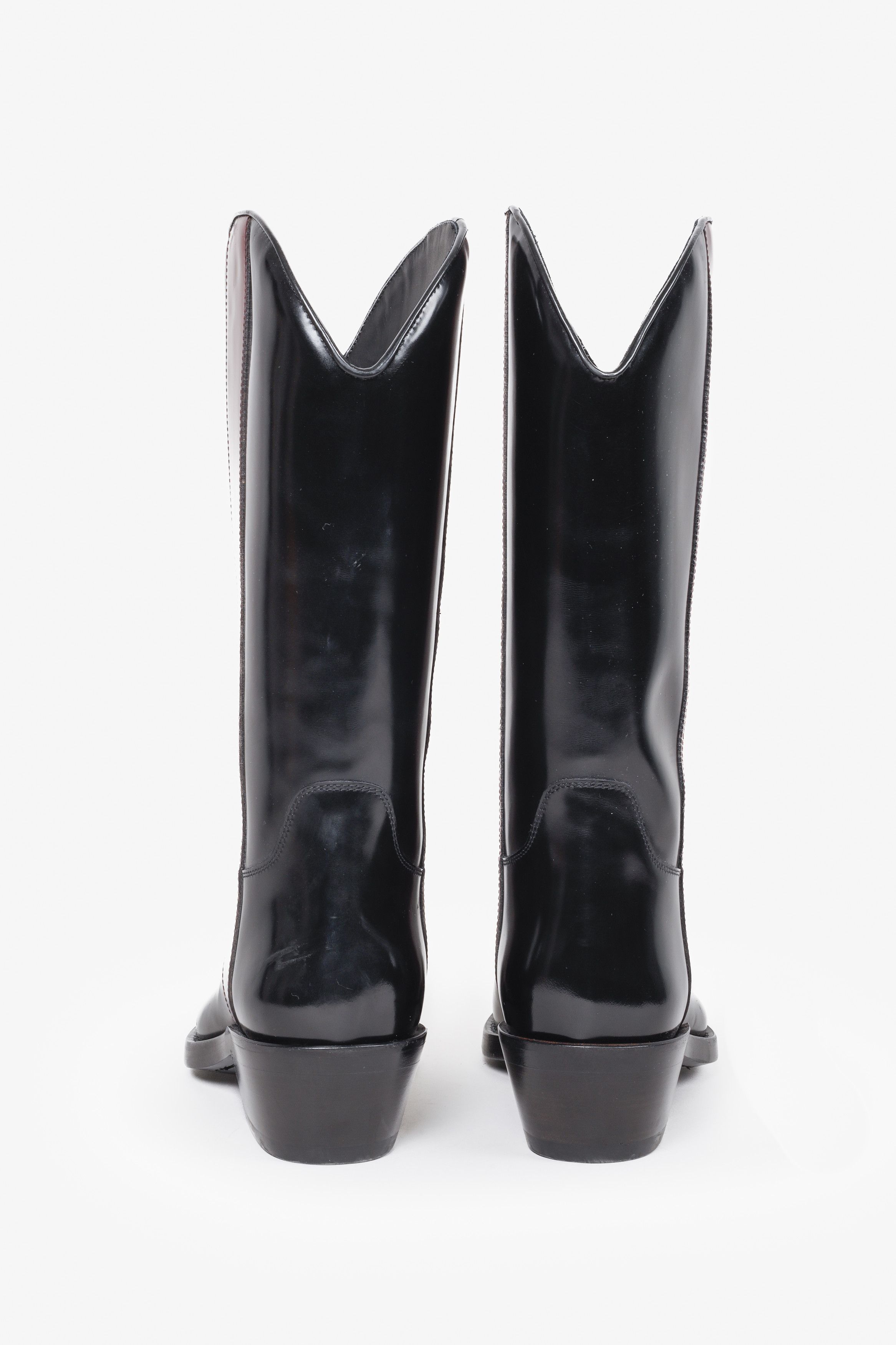 Calvin Klein 205W39NYC Black Steel Toe Western Boots
