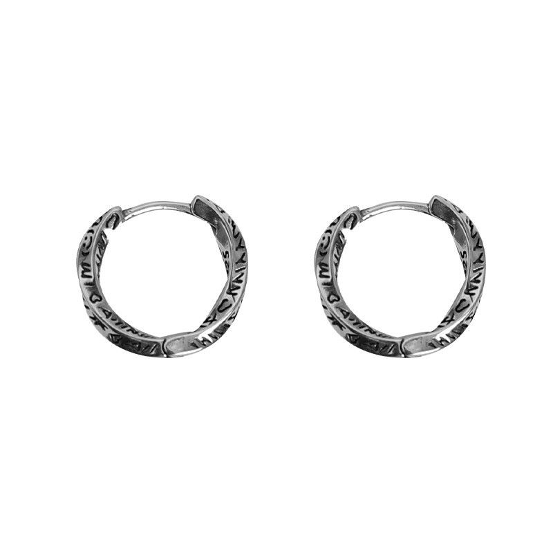 Jewelry × Sterling Silver Punk Earrings One Pairs Chrome Jewelry Size ONE SIZE - 5 Thumbnail