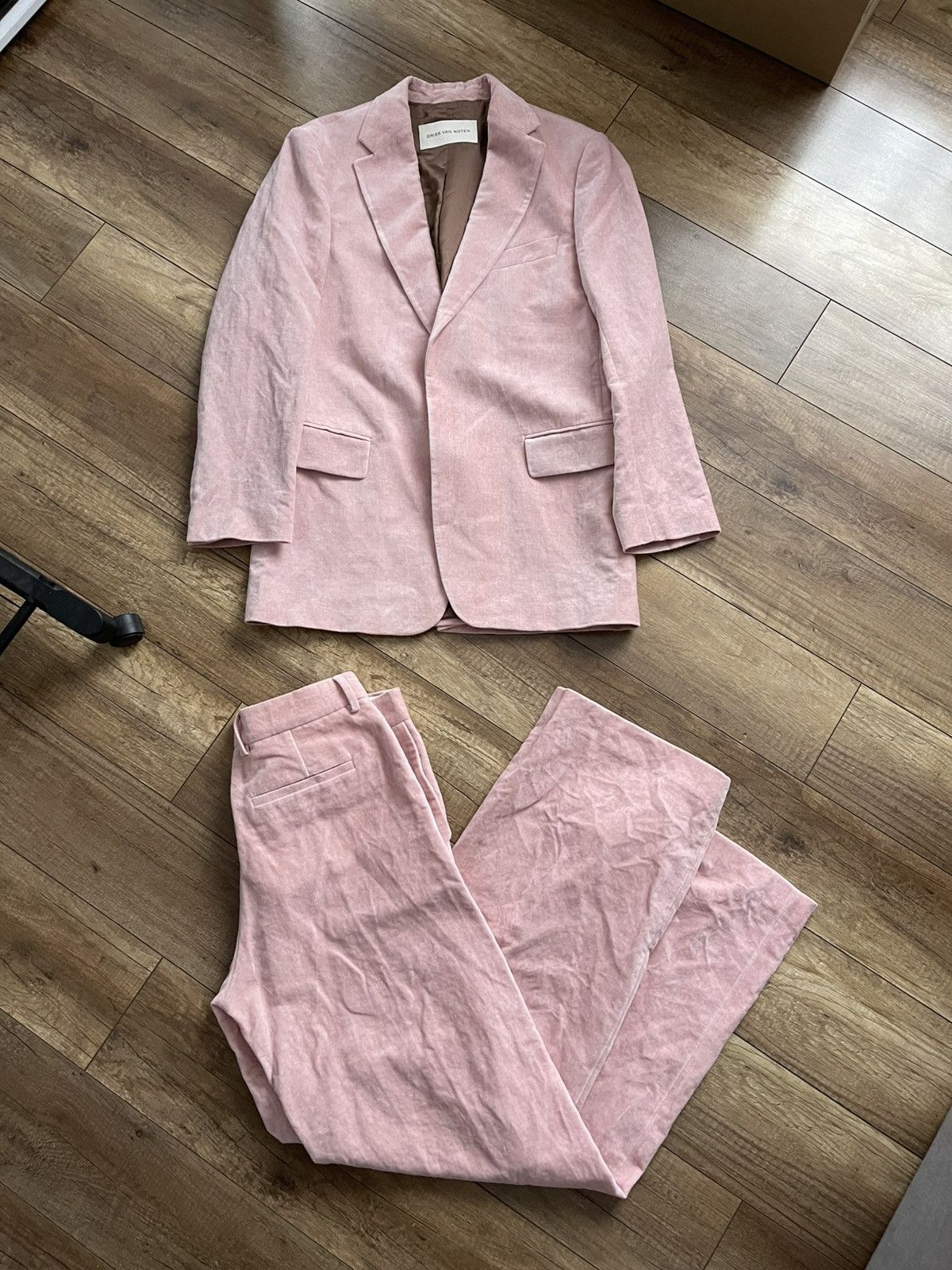Dries Van Noten Dries Van Noten Velvet Suit Blazer Jacket / Pants Trousers Size 40L - 2 Thumbnail