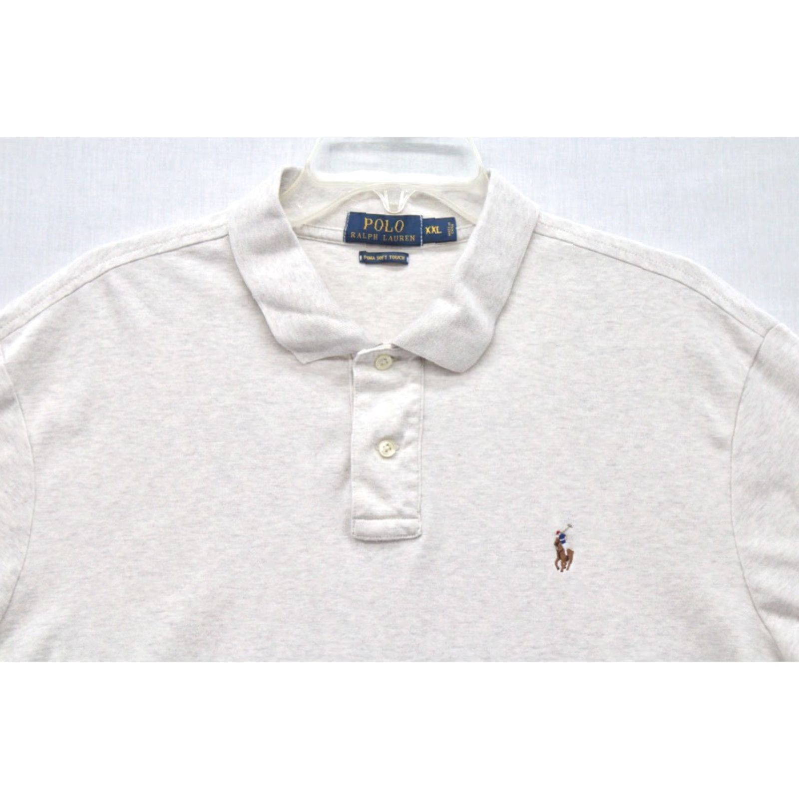 Polo Ralph Lauren Polo Ralph Lauren Shirt Men’s XXL Beige Pima Soft Touch Flesh Pony Logo Preppy Short Sleeve Collared Polo Size US XXL / EU 58 / 5 - 3 Thumbnail