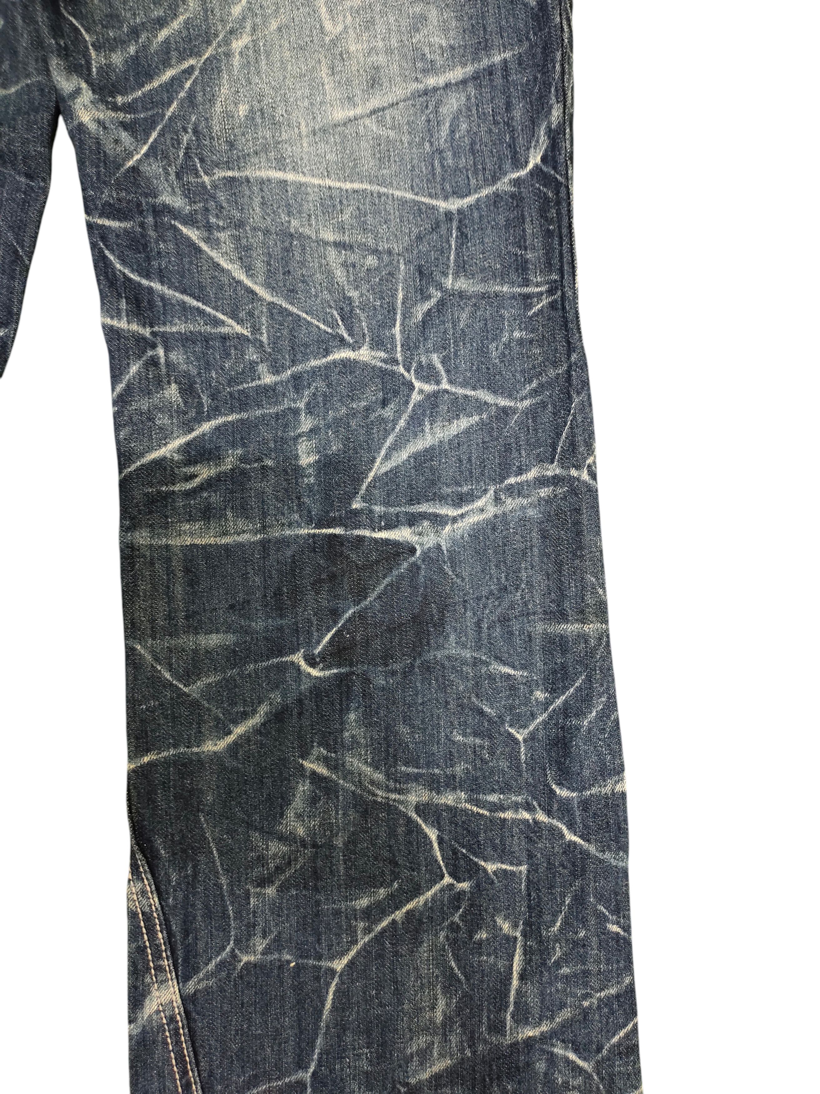 Kapital Nylaus Japan Wings Embroidered Clawmark Distress Faded Jeans Size US 30 / EU 46 - 3 Thumbnail