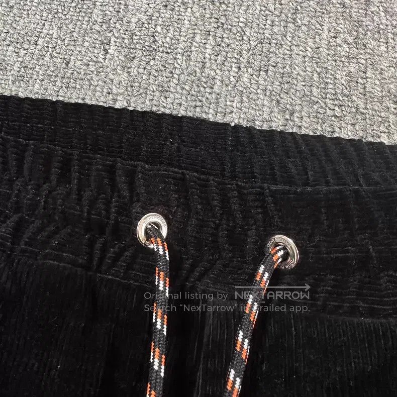 Dior Dior Black corduroy side zipper drawstring sweatpants Size US 32 / EU 48 - 3 Thumbnail