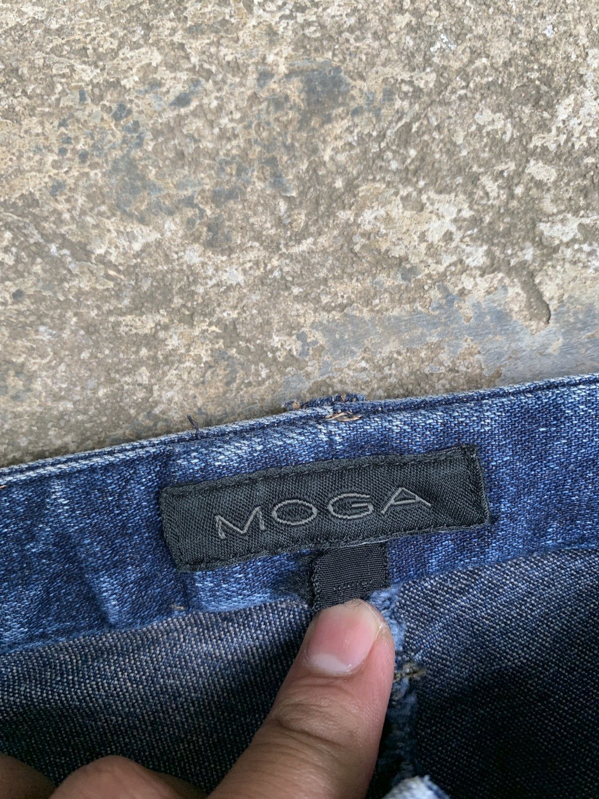Japanese Brand 2000s MOGA Japan Western Style Boot Cut Indigo Jeans Pants Size 29" - 7 Thumbnail