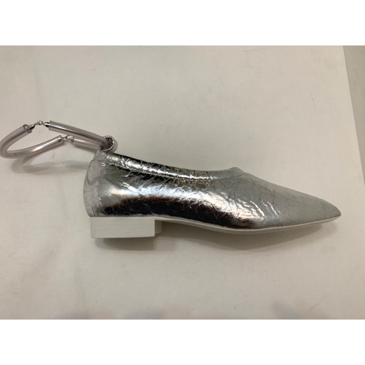 Jil Sander JIL SANDER METALLIC LEATHER BALLET FLATS SHOES Size US 8 / IT 38 - 3 Thumbnail