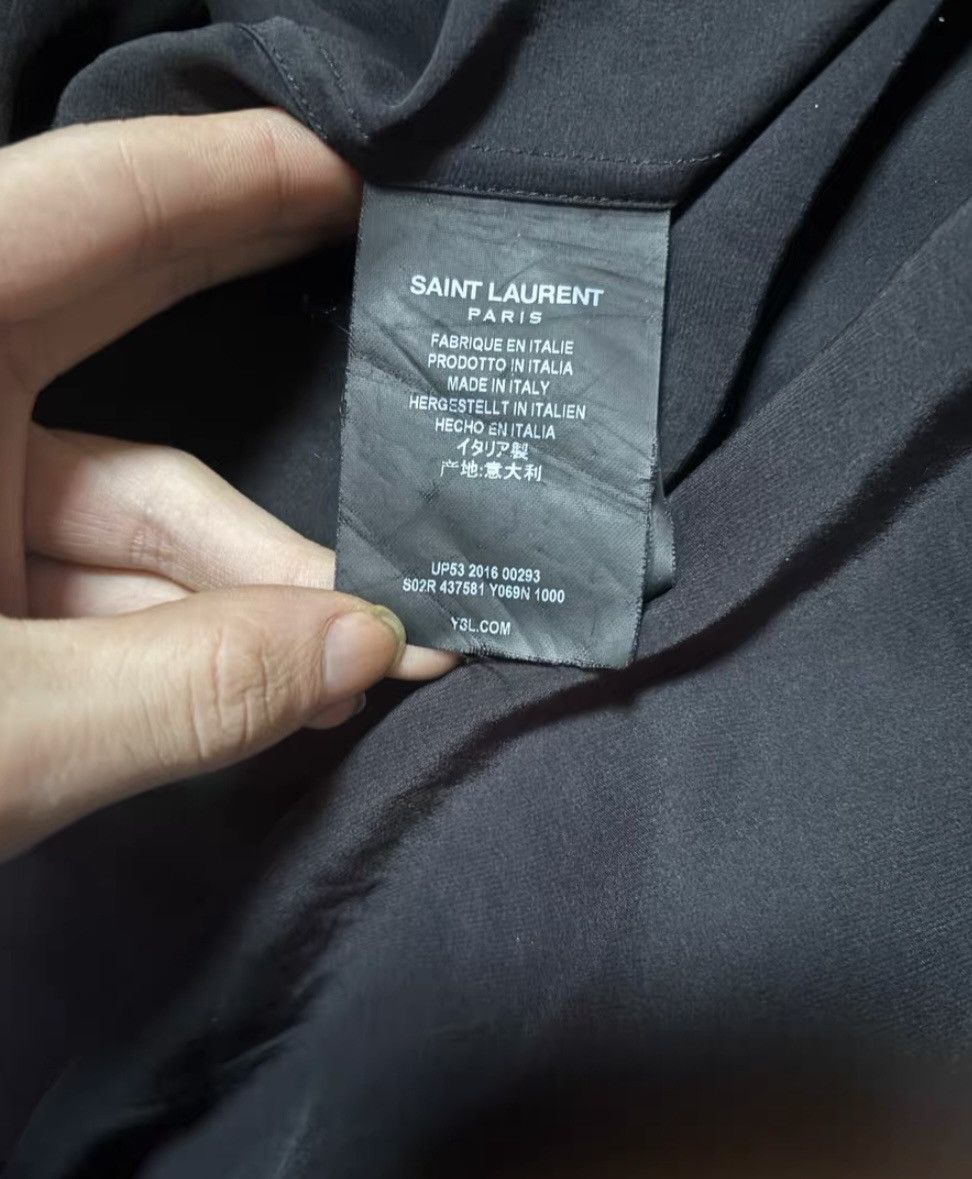 Saint Laurent Paris Saint Laurent SLP 2016FW Black Samurai Silk Shirt Size US M / EU 48-50 / 2 - 7 Thumbnail