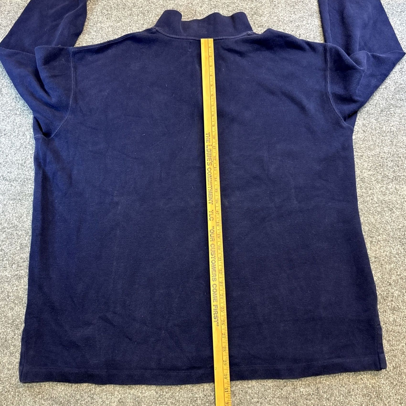 Ralph Lauren VINTAGE Polo Ralph Lauren Sweater Men 3XB Navy Blue Quarter Zip 1/4 Pullover Mock Neck Knit Pullover Embroidered Classic Big & Tall Mens Size US XXL / EU 58 / 5 - 6 Thumbnail