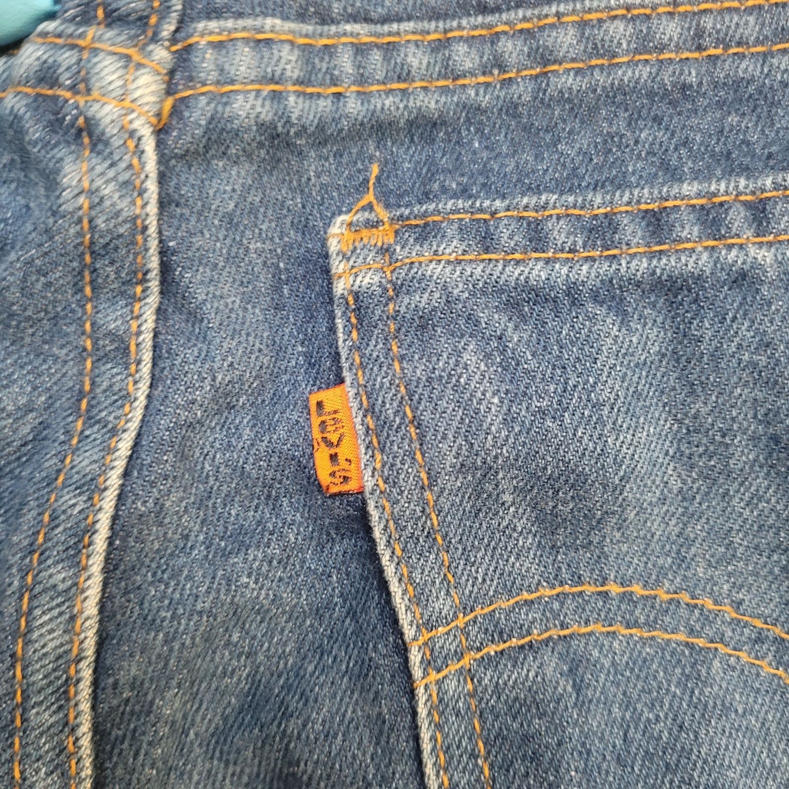 Levi's VTG 80s Levis 506 Orange Tab Baggy Jeans 36x27 USA Dark Wash Size US 36 / EU 52 - 8 Thumbnail