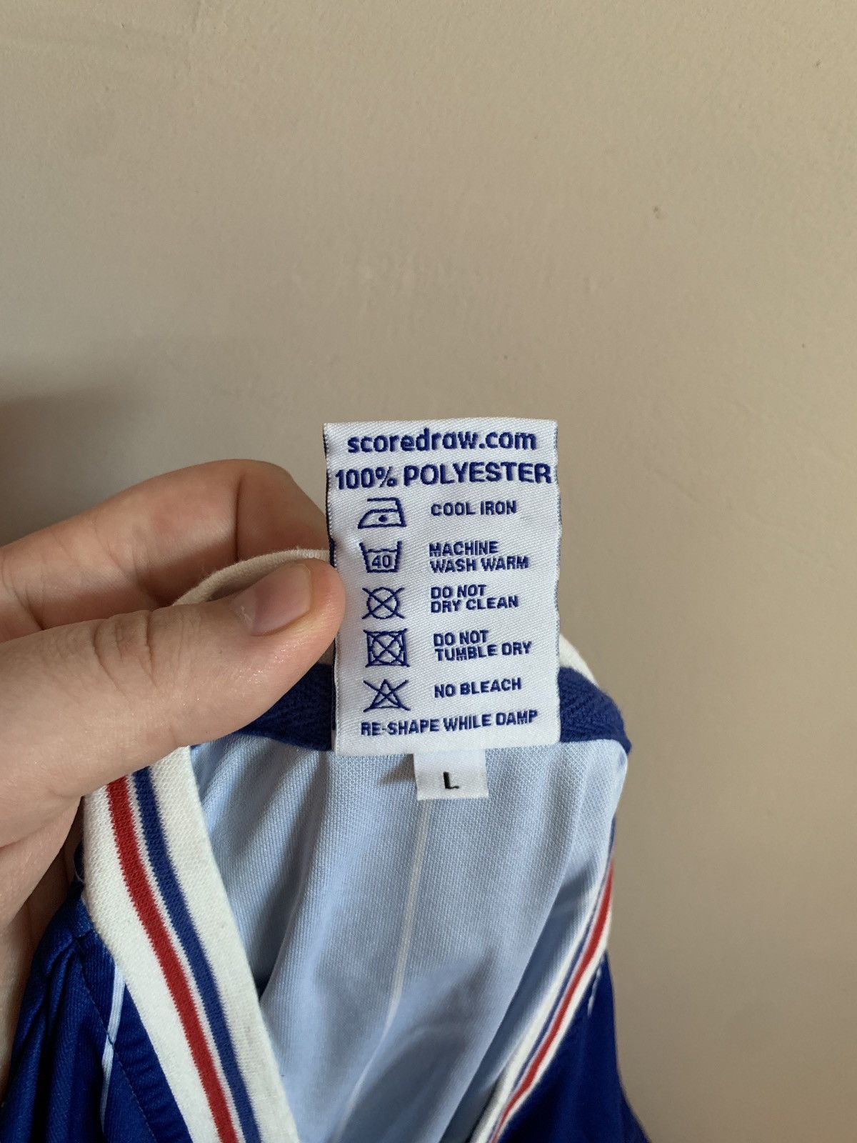 Other Glasgow Rangers 1983 Home Football Shirt Retro Score Draw L Size US L / EU 52-54 / 3 - 10 Thumbnail