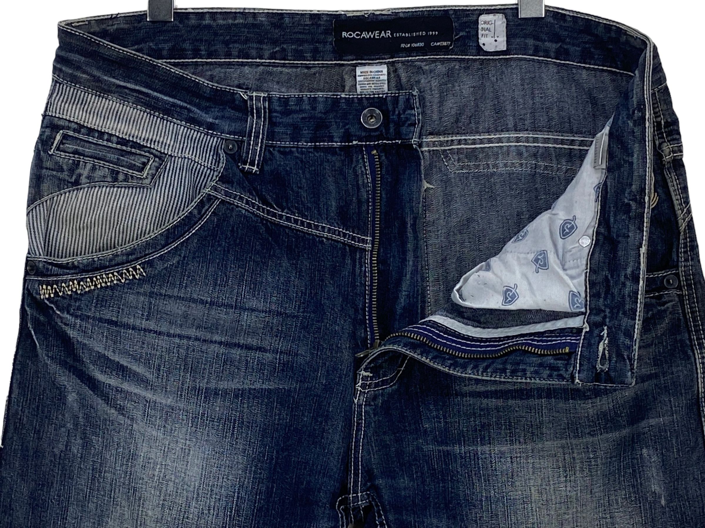 Jay-Z × Rocawear Rocawear Hip Hop Skateboards Baggy Loose Jeans Size US 38 / EU 54 - 7 Thumbnail