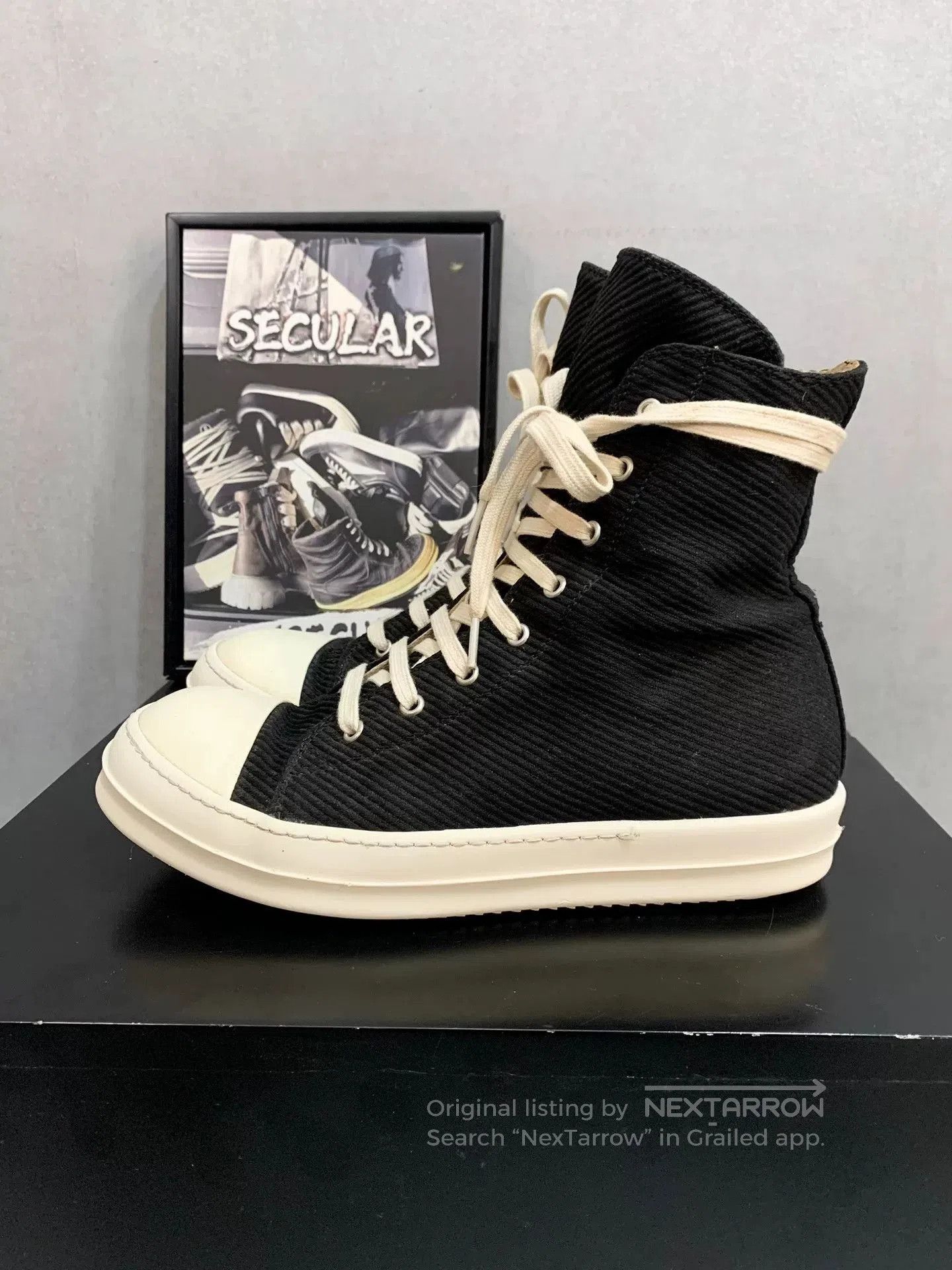 Rick Owens rick owens high. Size US 10.5 / EU 43-44 - 2 Thumbnail