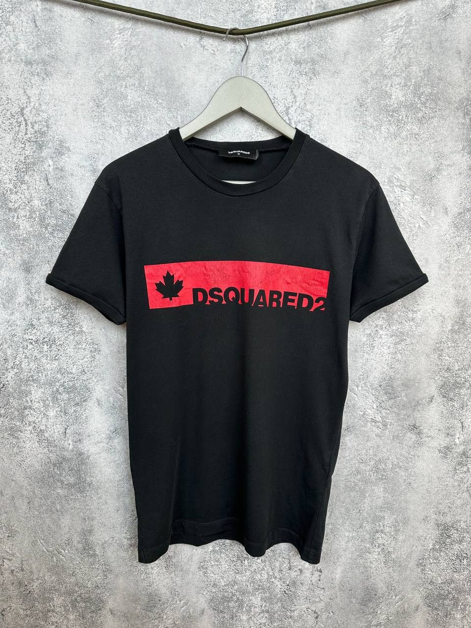 Dsquared2 Dsquared2 Logo T-Shirt Black Red Maple Leaf Portugal Tee Size US M / EU 48-50 / 2 - 1 Thumbnail
