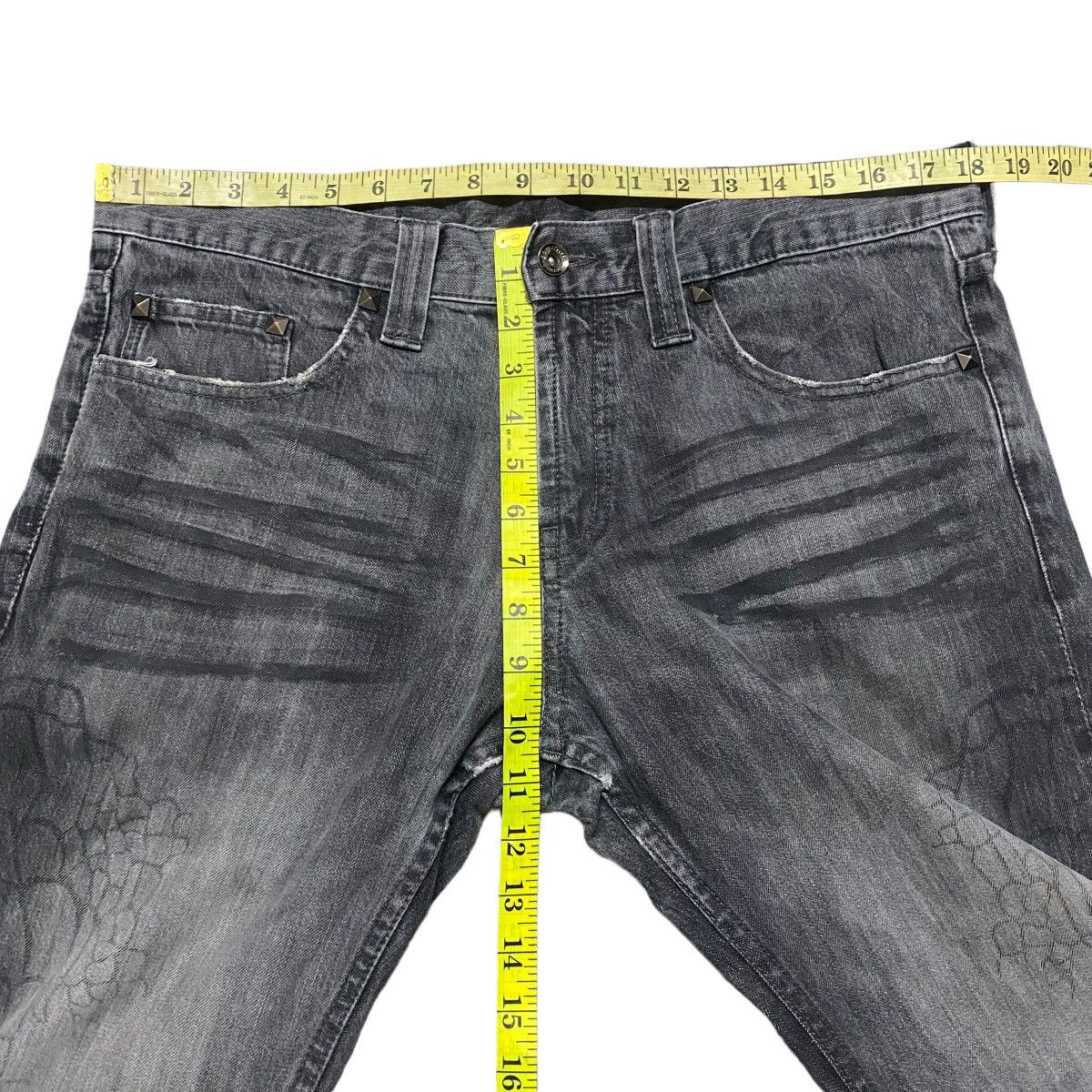 semanticdesign Semantic Design Spiderweb Denim Flare Jeans Size US 34 / EU 50 - 20 Thumbnail